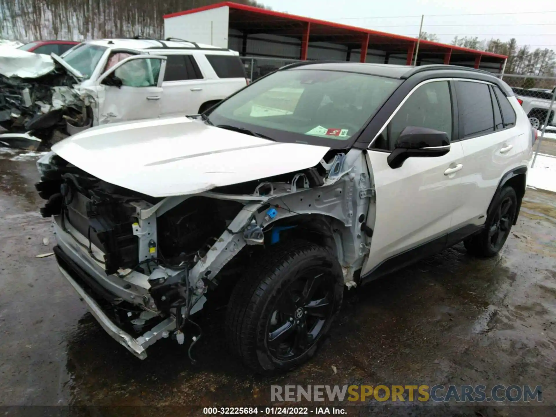 2 Photograph of a damaged car JTMEWRFV3LJ029616 TOYOTA RAV4 2020