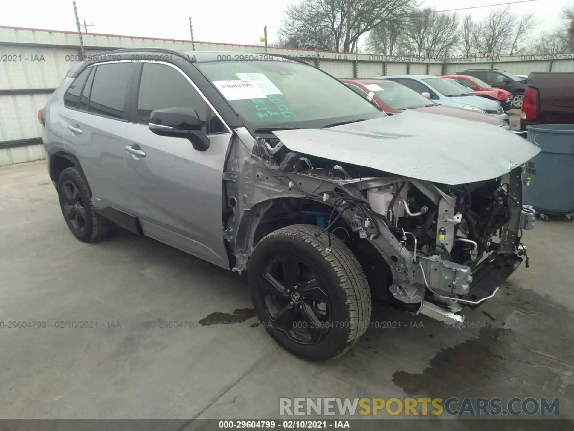 1 Photograph of a damaged car JTMEWRFV3LJ036520 TOYOTA RAV4 2020