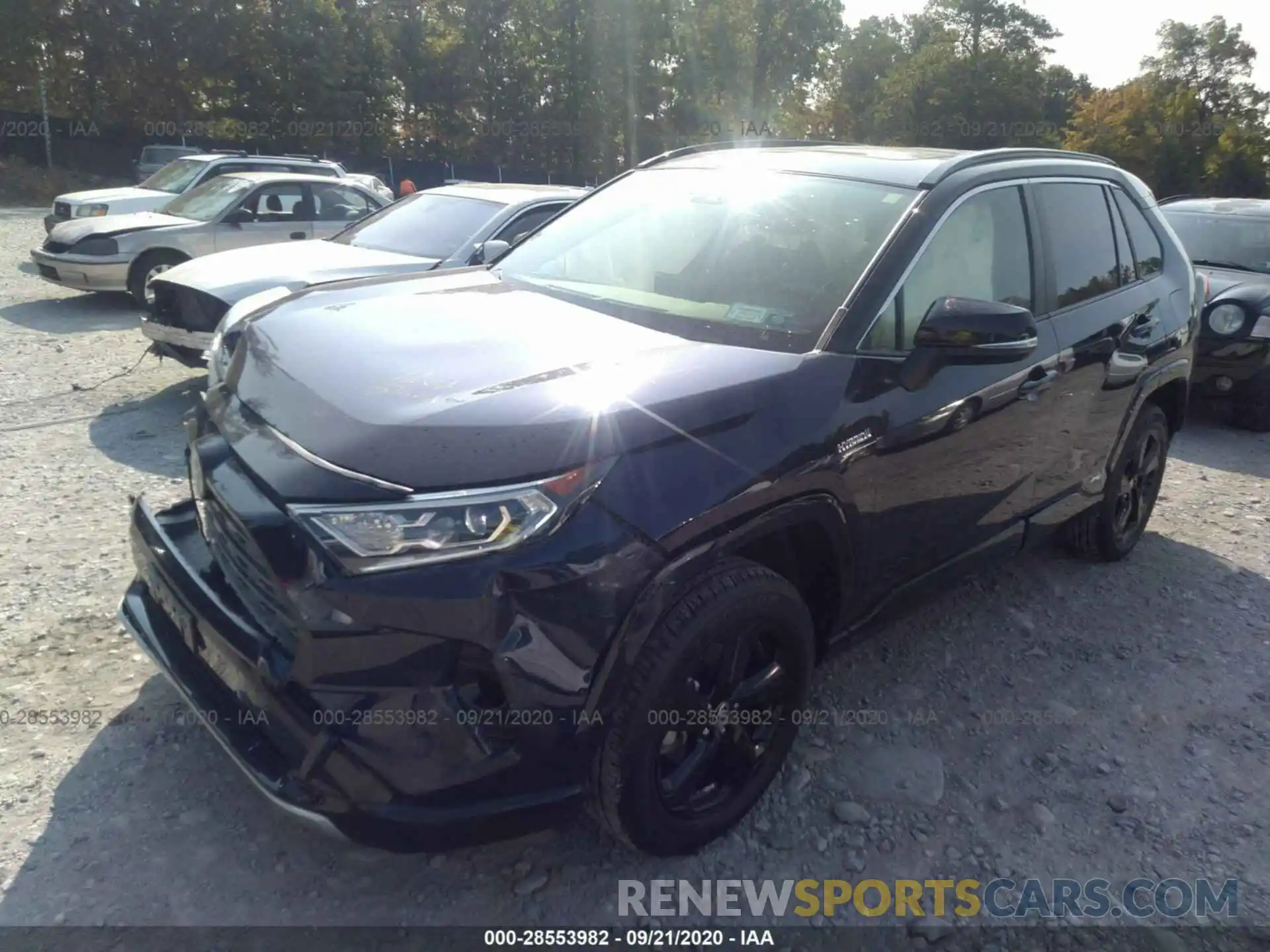 2 Photograph of a damaged car JTMEWRFV3LJ037487 TOYOTA RAV4 2020