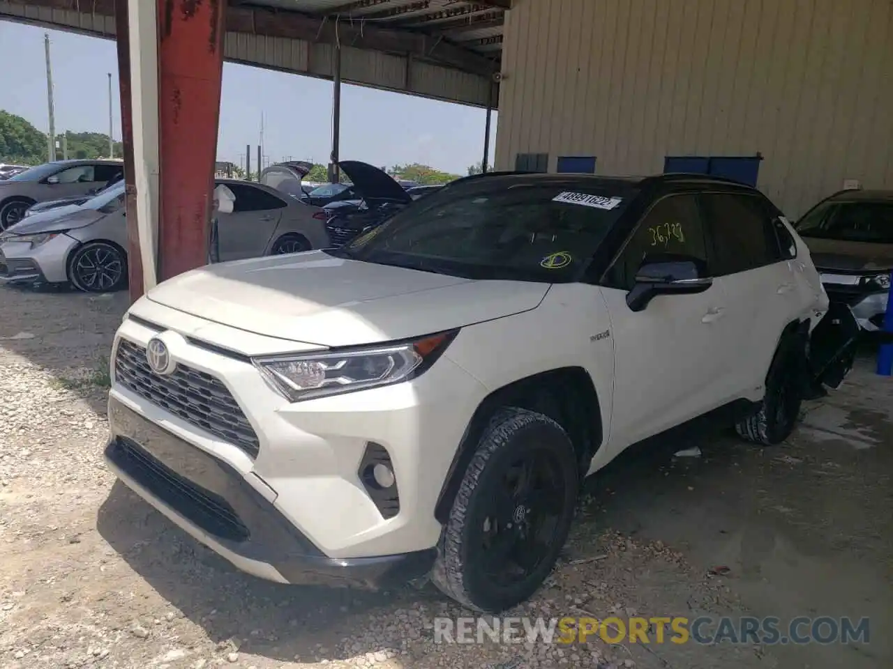 2 Photograph of a damaged car JTMEWRFV3LJ042656 TOYOTA RAV4 2020