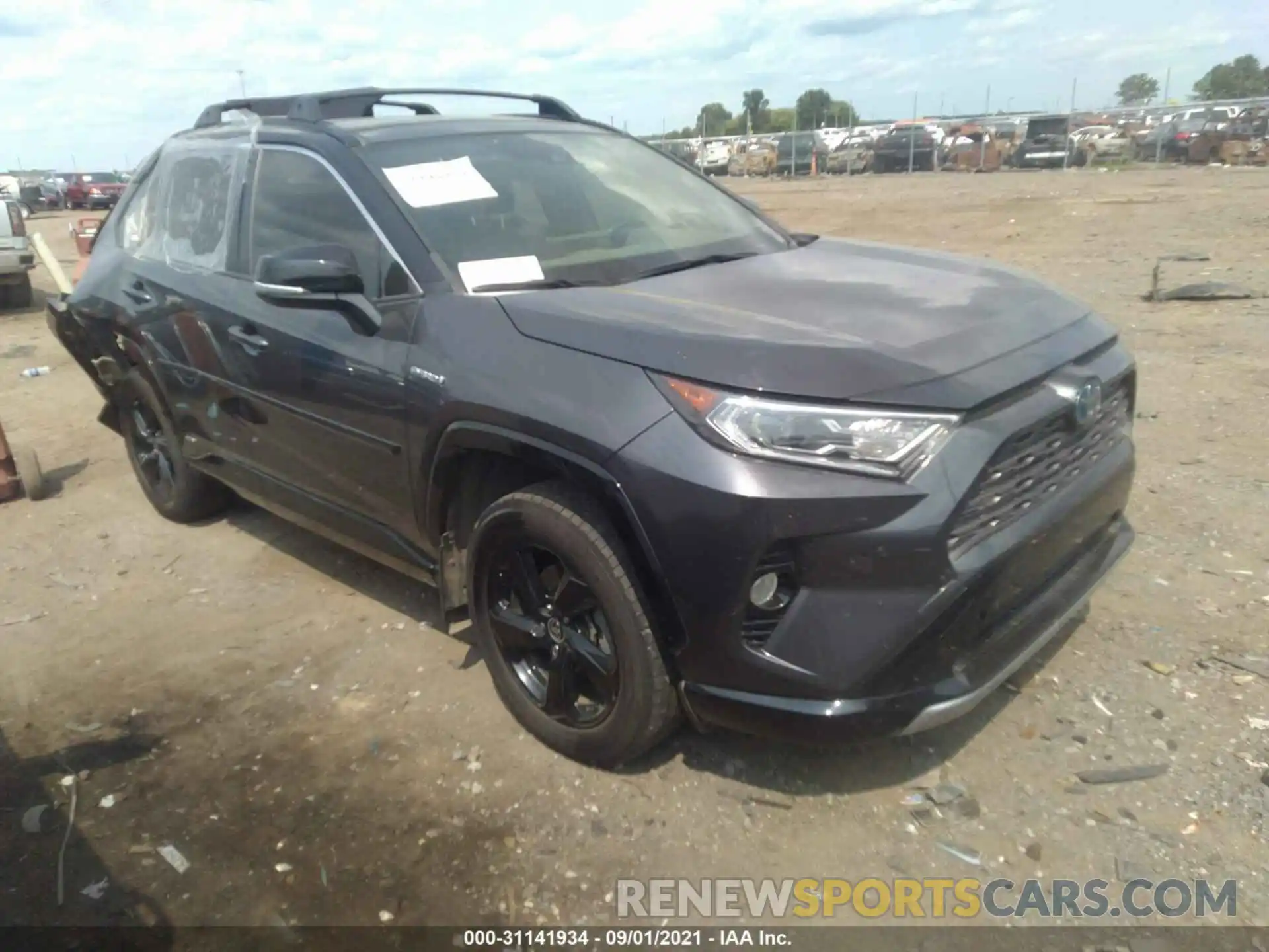 1 Photograph of a damaged car JTMEWRFV3LJ045394 TOYOTA RAV4 2020