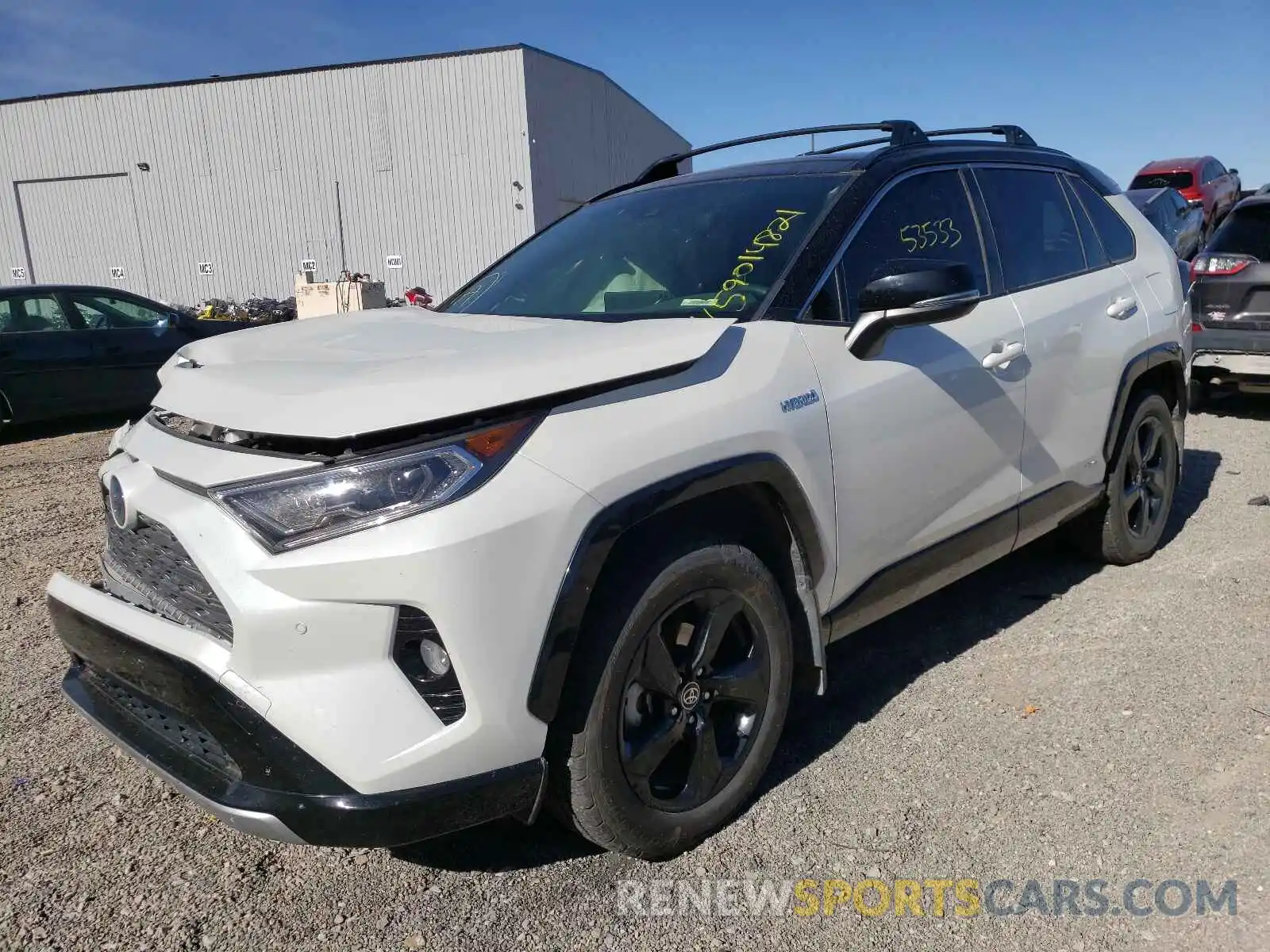 2 Photograph of a damaged car JTMEWRFV4LD525376 TOYOTA RAV4 2020