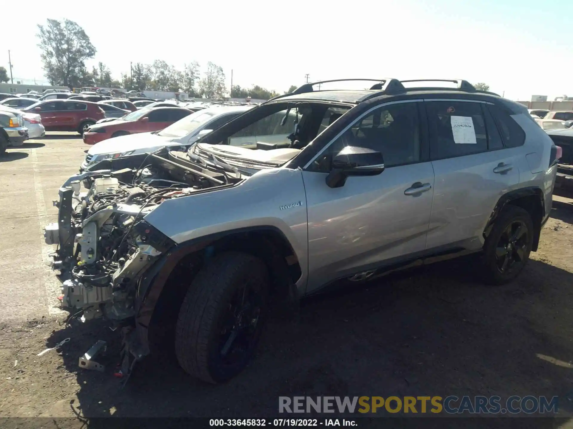 2 Photograph of a damaged car JTMEWRFV4LJ042889 TOYOTA RAV4 2020