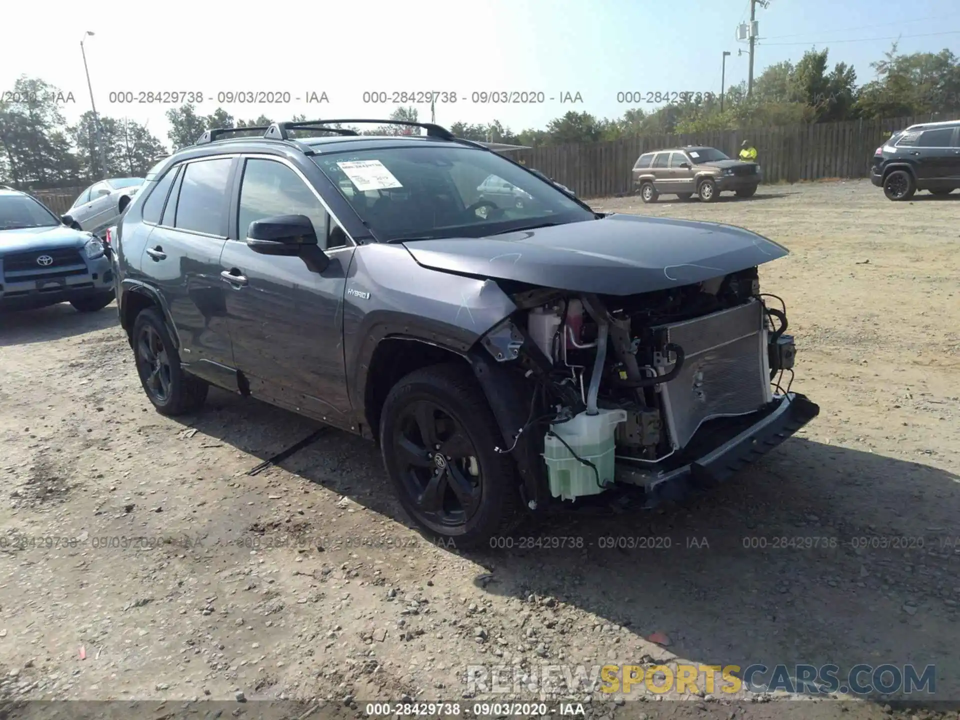 1 Photograph of a damaged car JTMEWRFV5LD535740 TOYOTA RAV4 2020