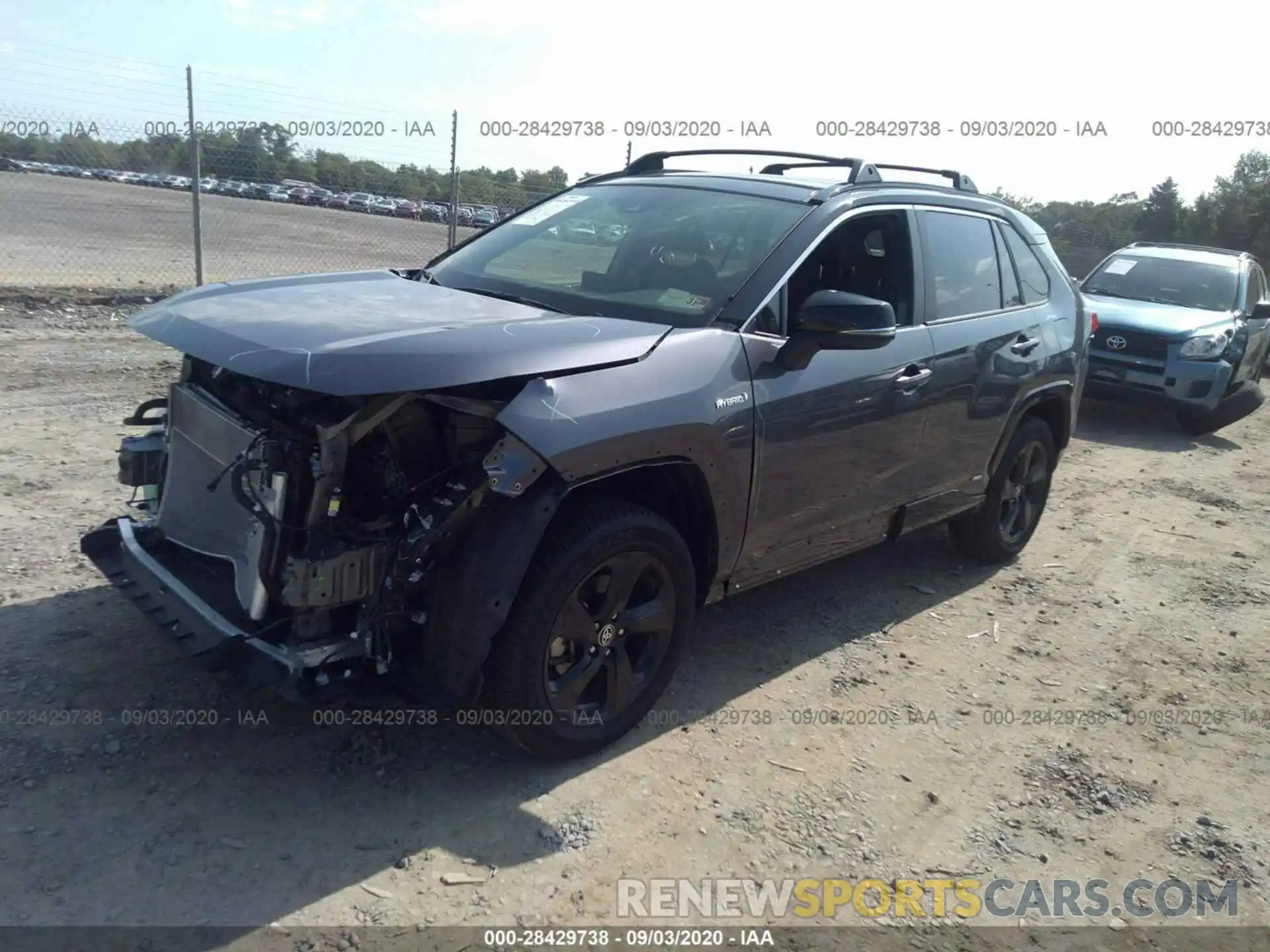 2 Photograph of a damaged car JTMEWRFV5LD535740 TOYOTA RAV4 2020