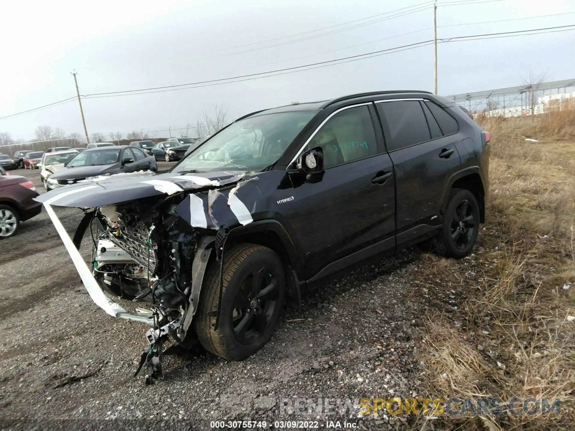 2 Photograph of a damaged car JTMEWRFV5LJ045638 TOYOTA RAV4 2020