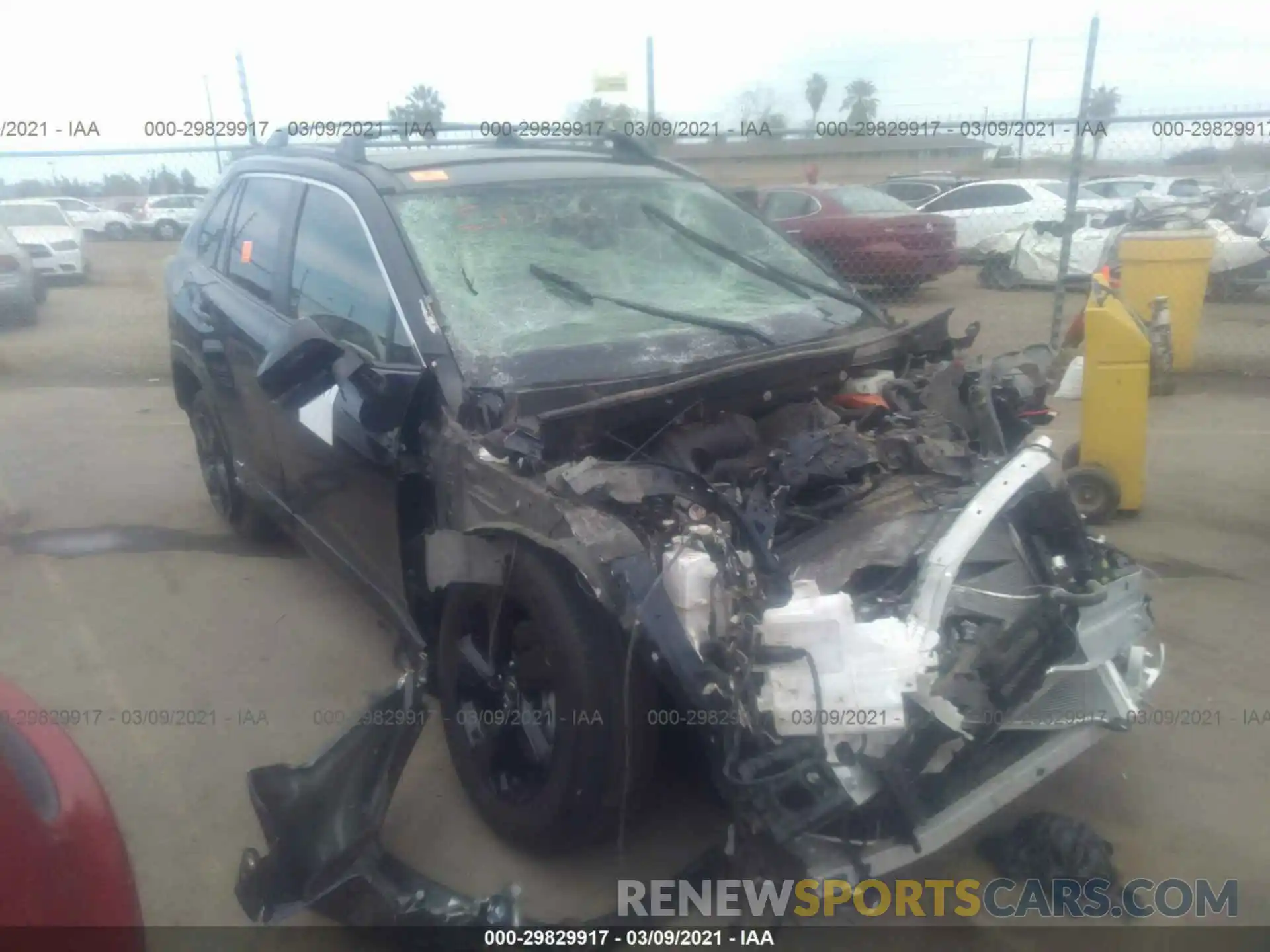 1 Photograph of a damaged car JTMEWRFV6LD541076 TOYOTA RAV4 2020