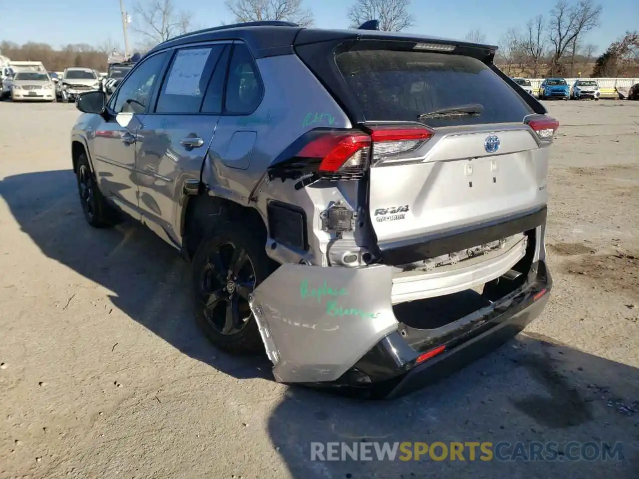 3 Photograph of a damaged car JTMEWRFV6LD543054 TOYOTA RAV4 2020