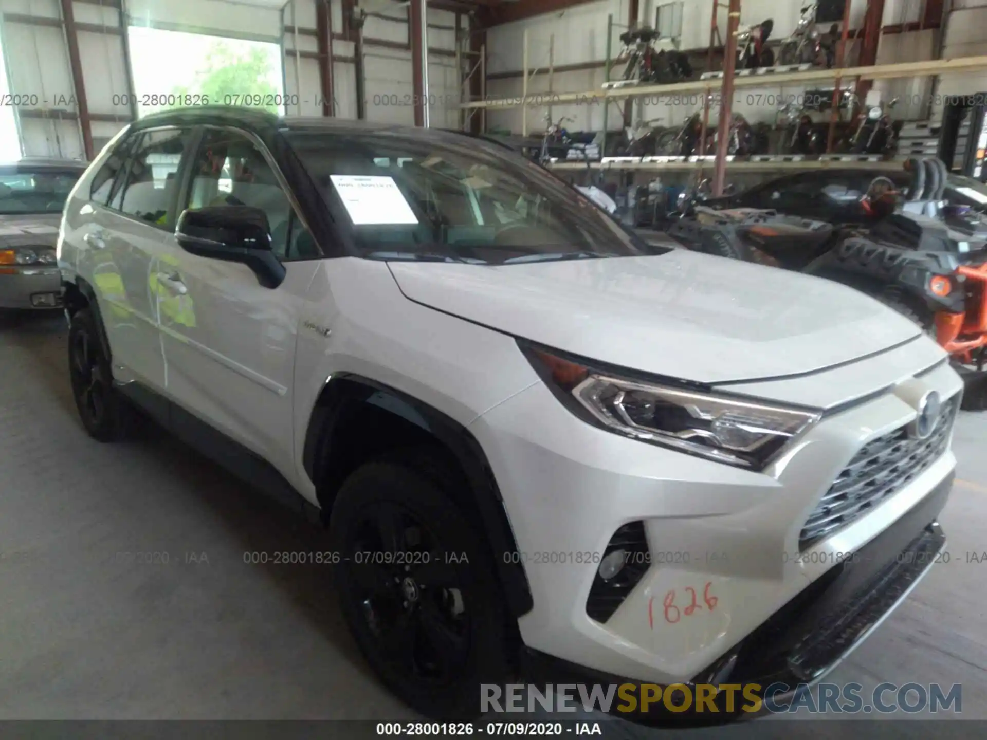 1 Photograph of a damaged car JTMEWRFV6LJ038245 TOYOTA RAV4 2020