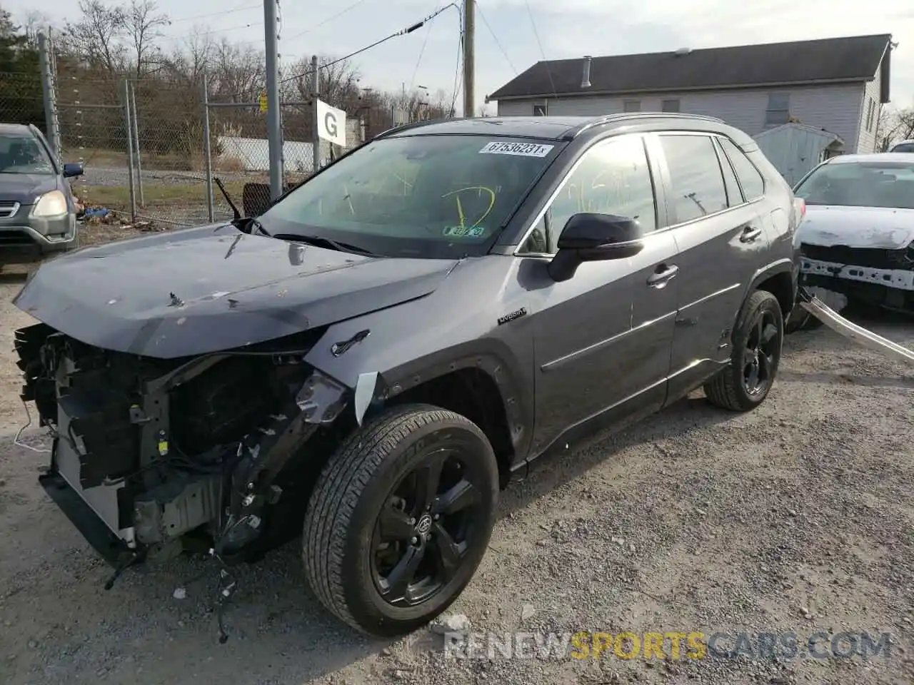 2 Photograph of a damaged car JTMEWRFV6LJ038990 TOYOTA RAV4 2020