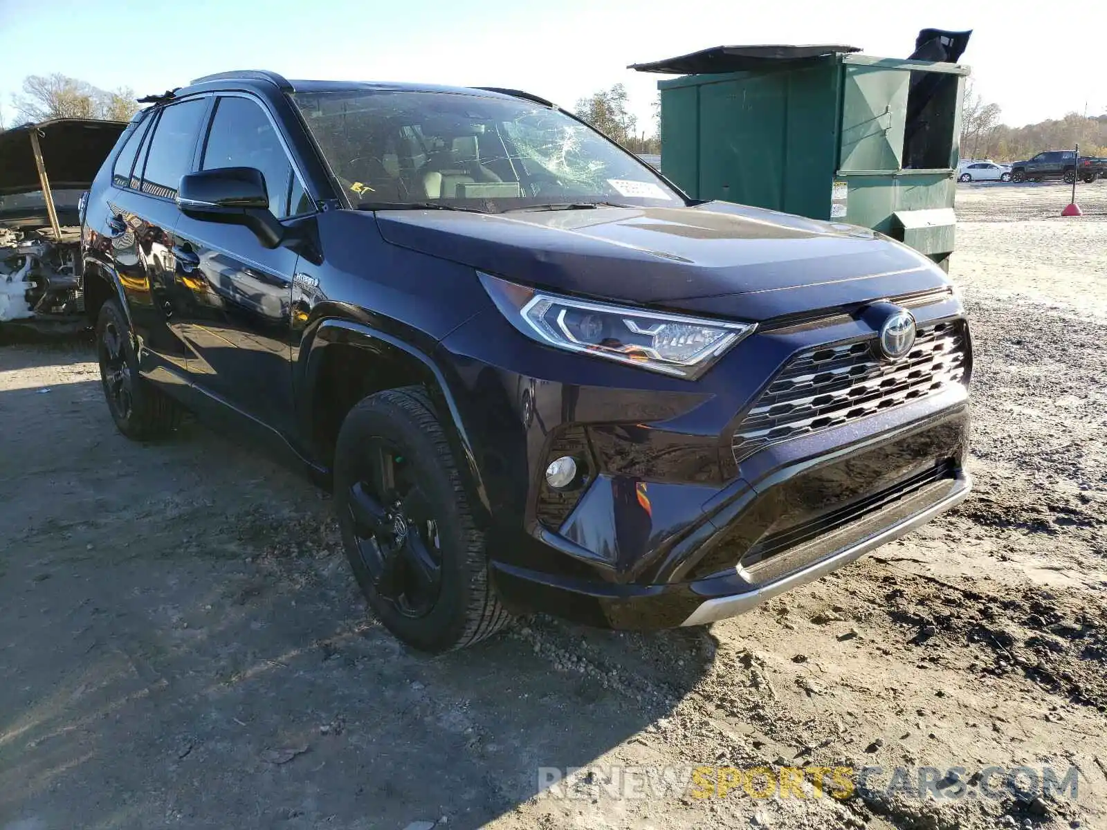 1 Photograph of a damaged car JTMEWRFV6LJ039072 TOYOTA RAV4 2020