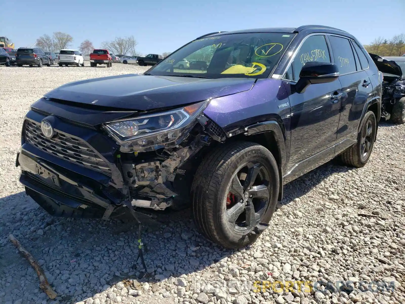 2 Photograph of a damaged car JTMEWRFV6LJ043218 TOYOTA RAV4 2020