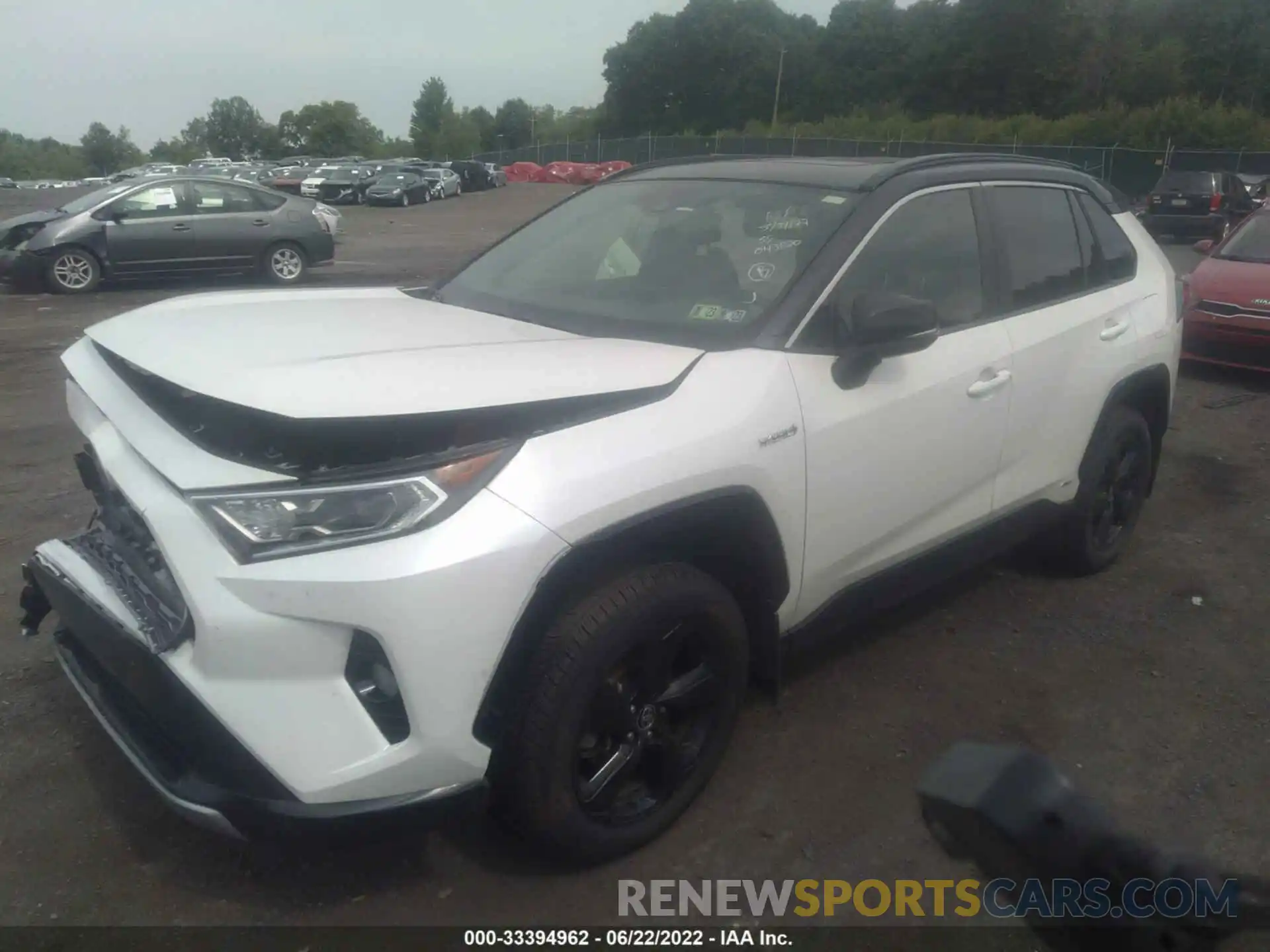 2 Photograph of a damaged car JTMEWRFV6LJ043820 TOYOTA RAV4 2020