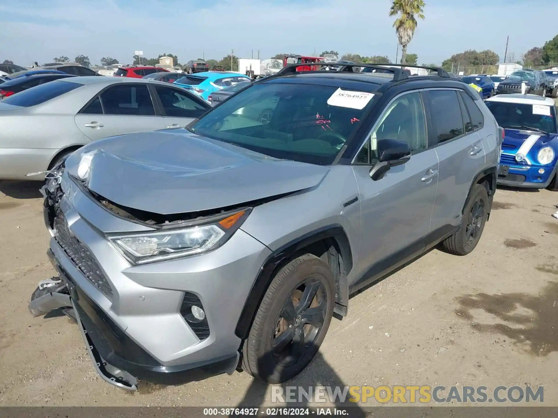 2 Photograph of a damaged car JTMEWRFV6LJ048306 TOYOTA RAV4 2020