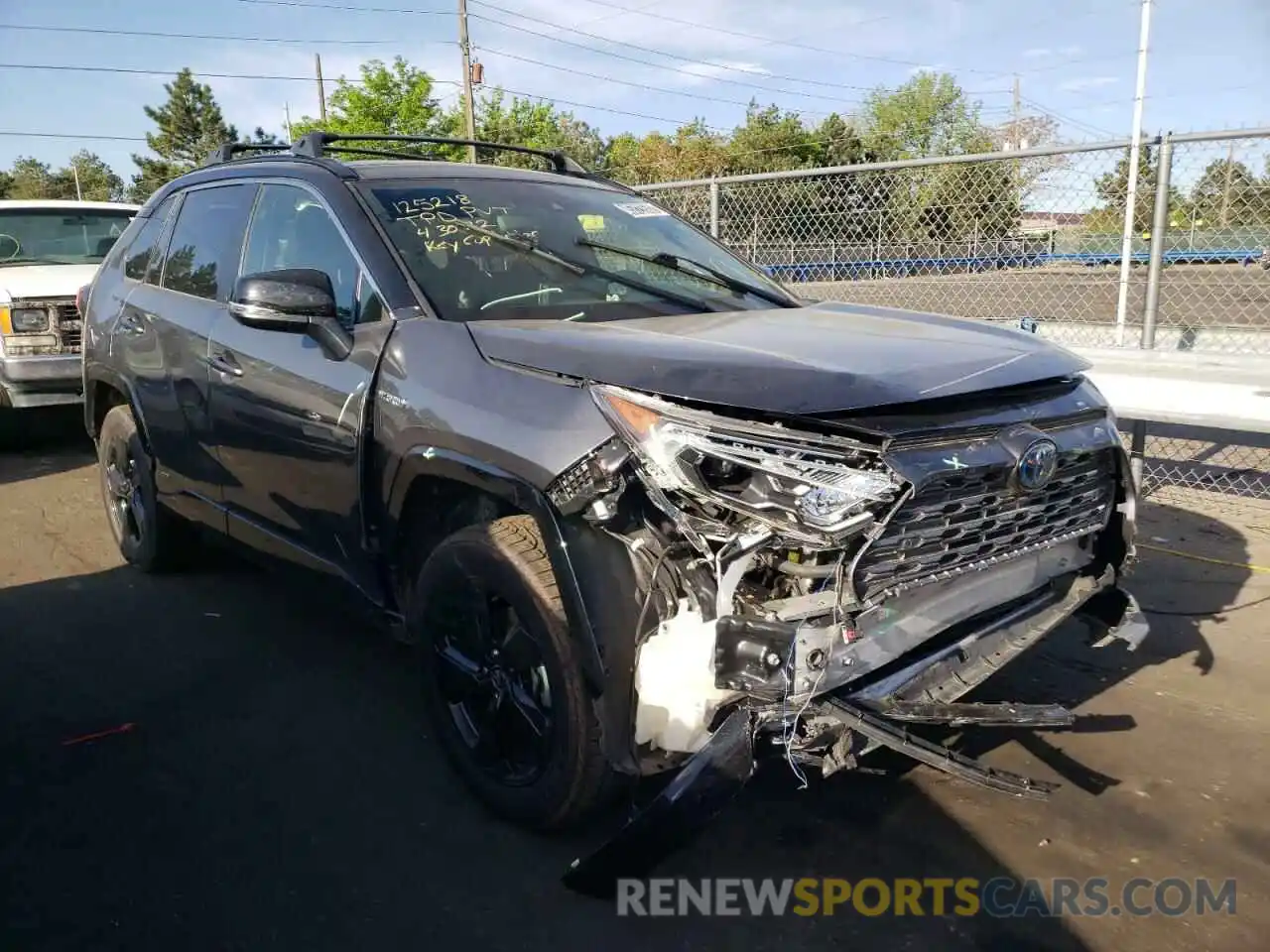 1 Photograph of a damaged car JTMEWRFV7LD535612 TOYOTA RAV4 2020