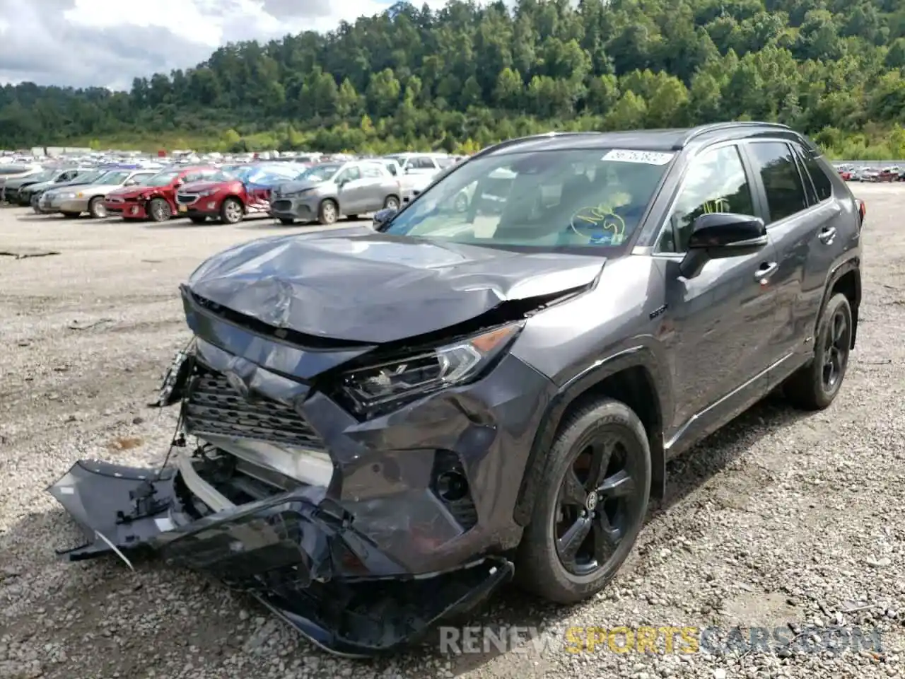 2 Photograph of a damaged car JTMEWRFV7LJ032650 TOYOTA RAV4 2020