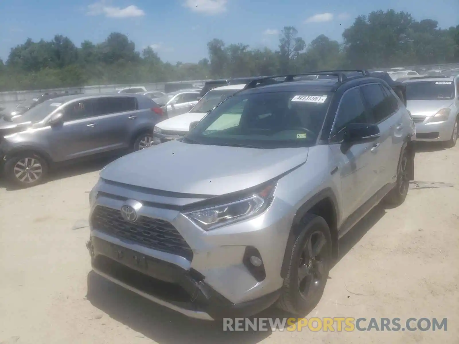 2 Photograph of a damaged car JTMEWRFV7LJ043387 TOYOTA RAV4 2020