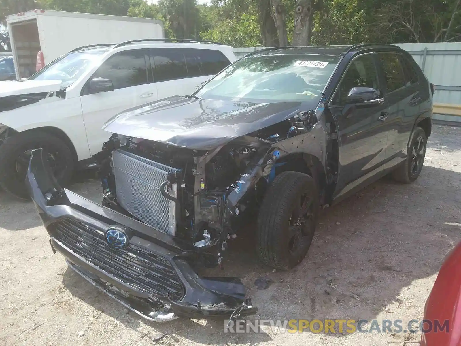 2 Photograph of a damaged car JTMEWRFV7LJ048279 TOYOTA RAV4 2020