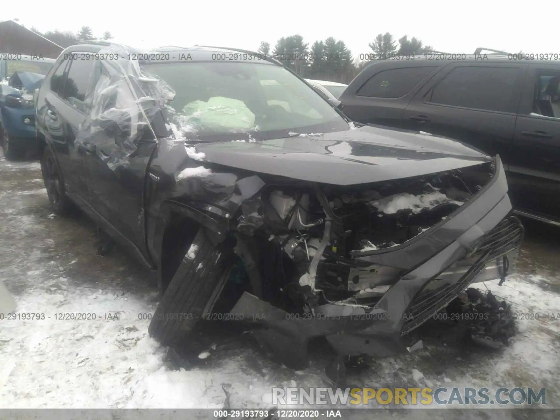 1 Photograph of a damaged car JTMEWRFV8LD533920 TOYOTA RAV4 2020