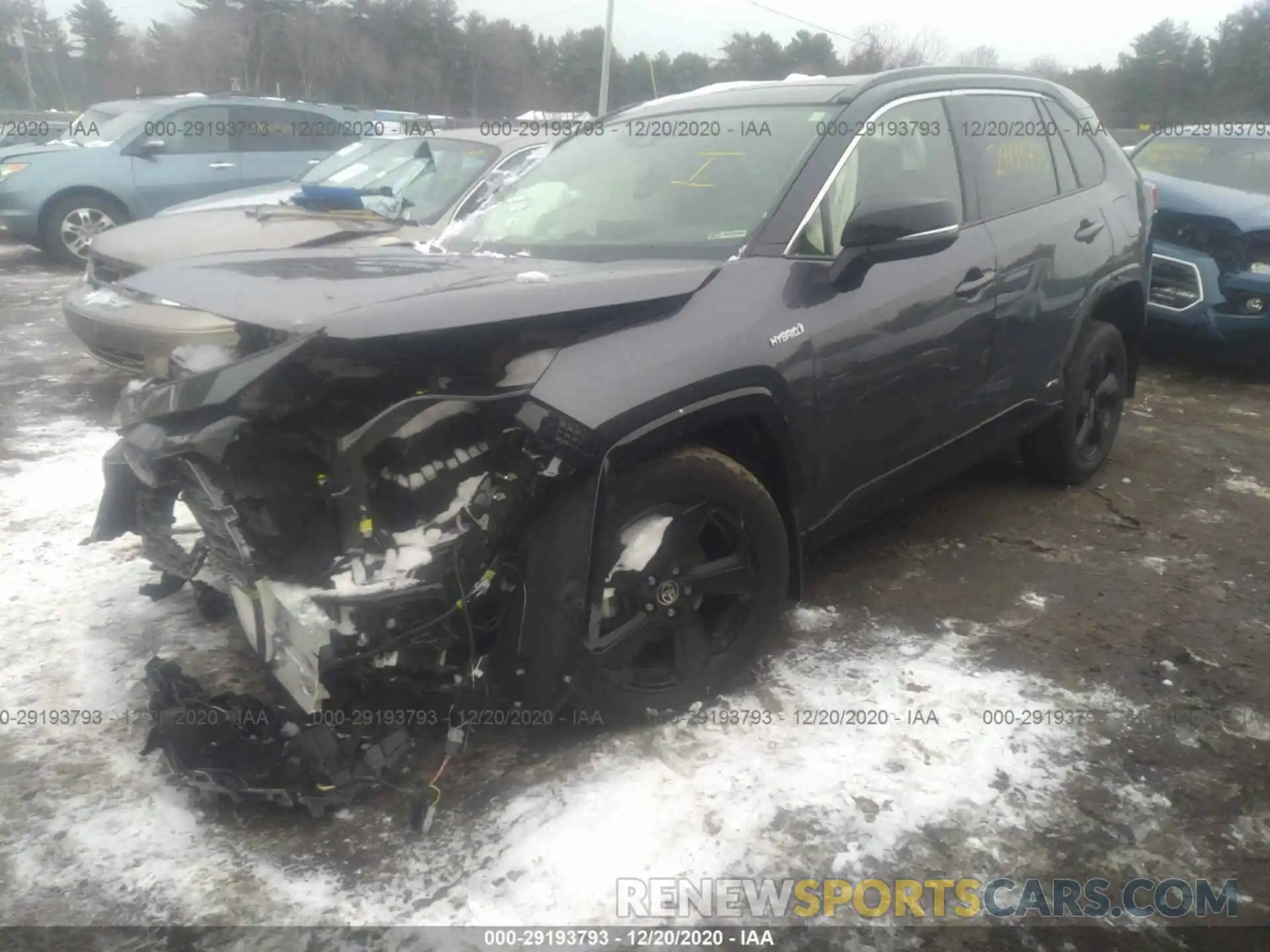 2 Photograph of a damaged car JTMEWRFV8LD533920 TOYOTA RAV4 2020