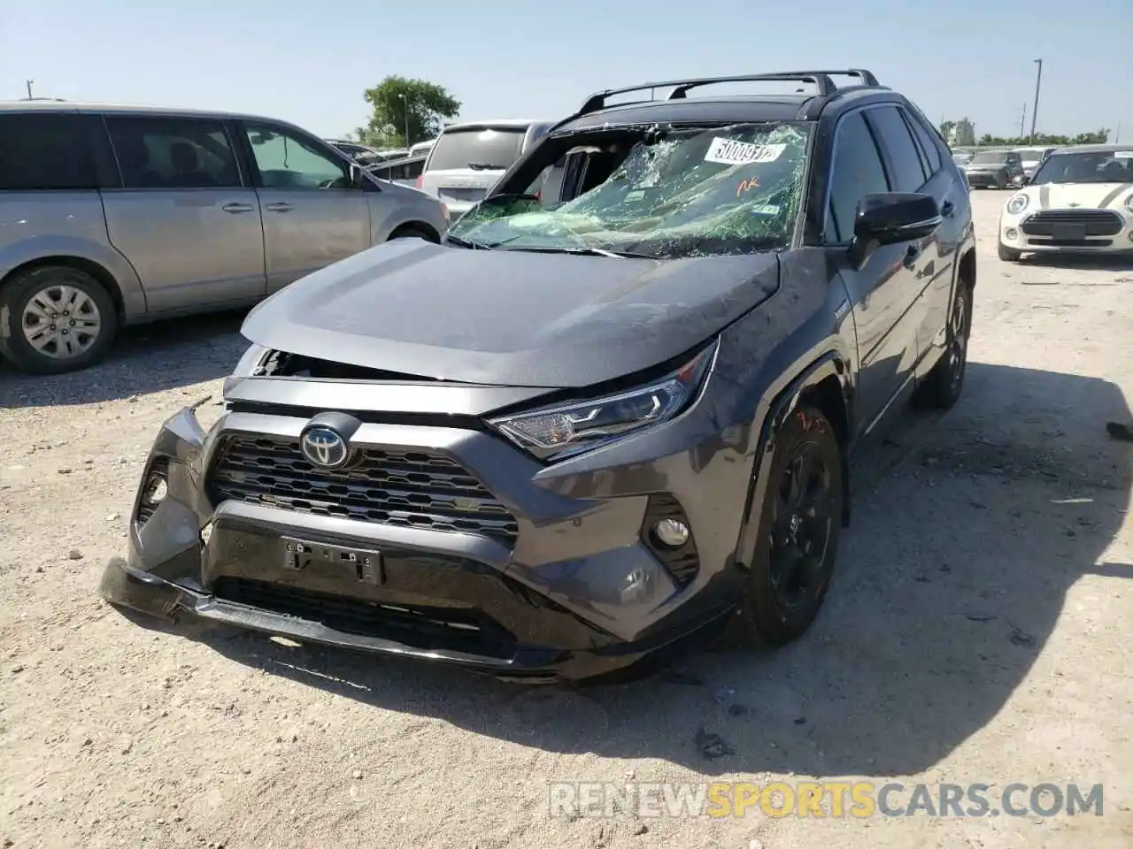 2 Photograph of a damaged car JTMEWRFV8LD547865 TOYOTA RAV4 2020