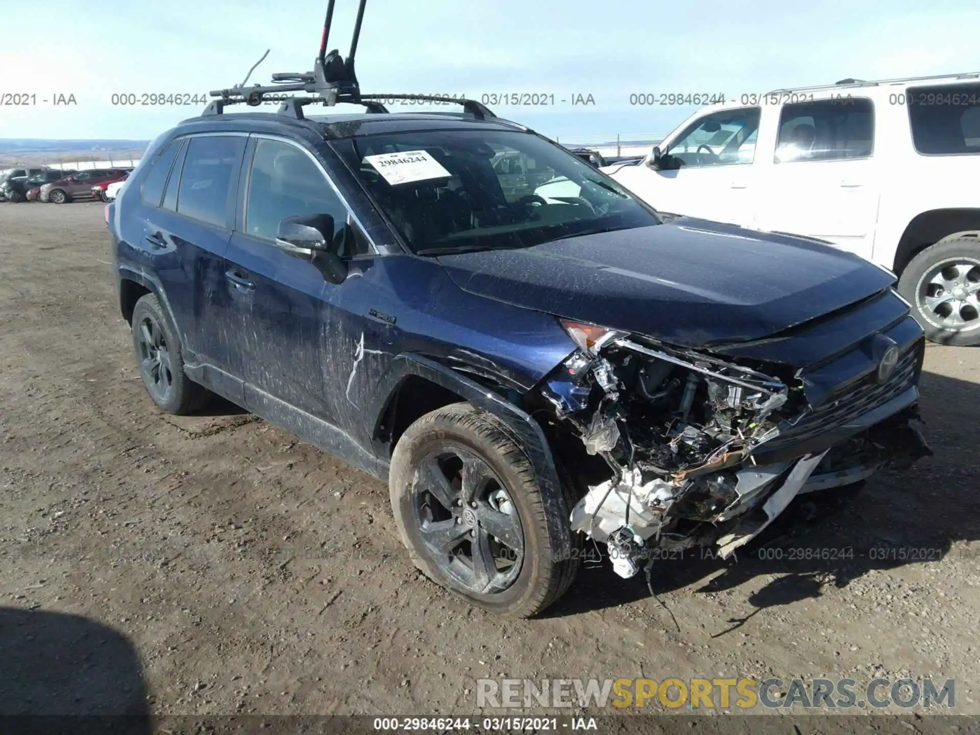 1 Photograph of a damaged car JTMEWRFV8LJ036142 TOYOTA RAV4 2020