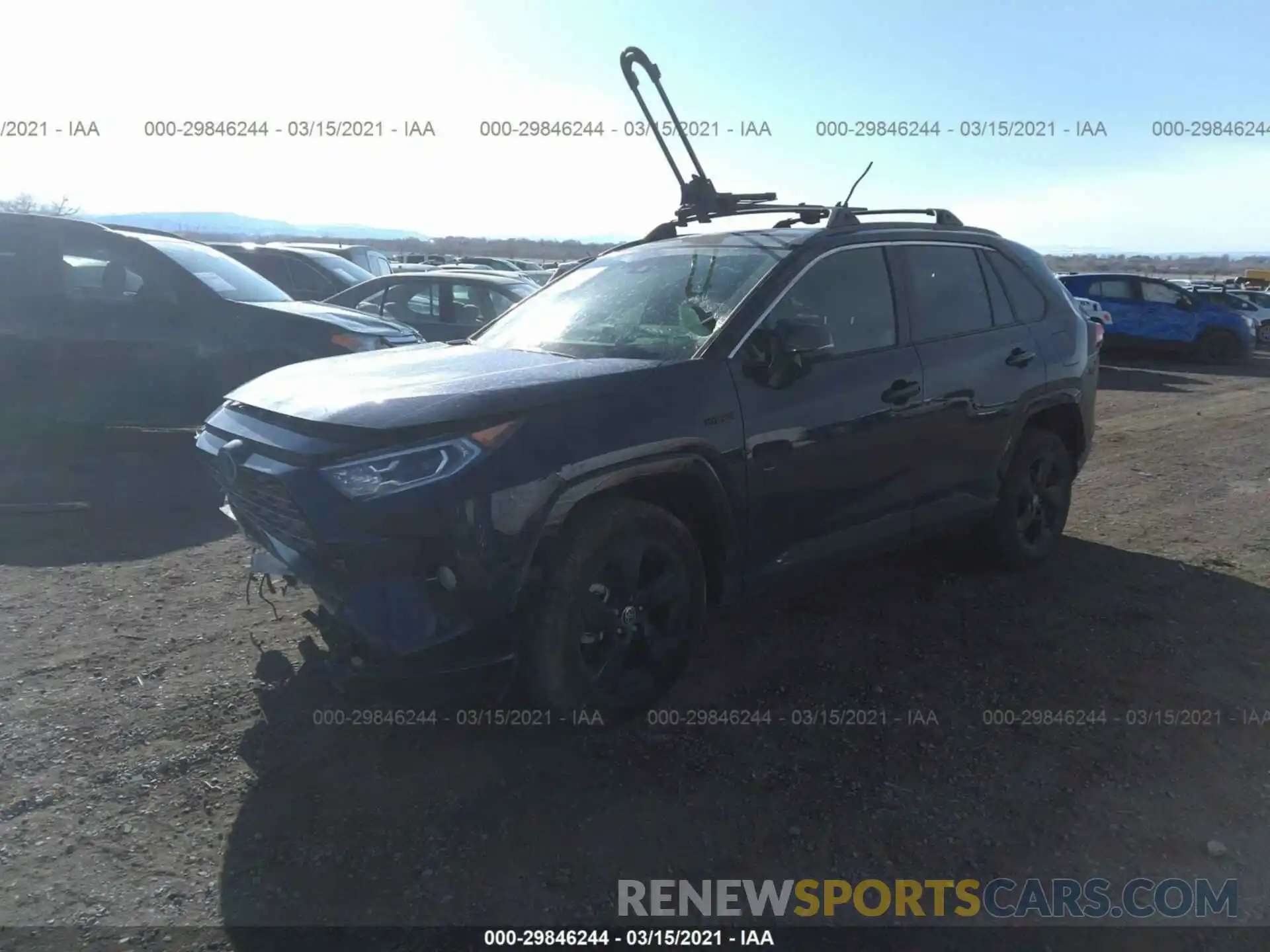 2 Photograph of a damaged car JTMEWRFV8LJ036142 TOYOTA RAV4 2020