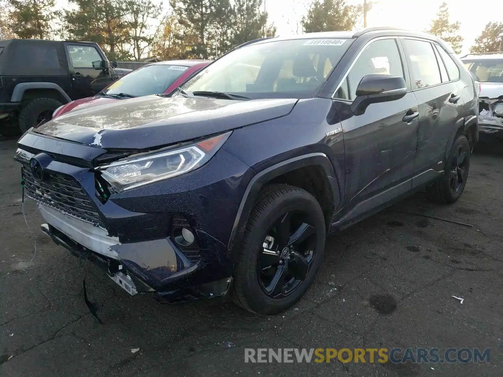 2 Photograph of a damaged car JTMEWRFV8LJ045343 TOYOTA RAV4 2020