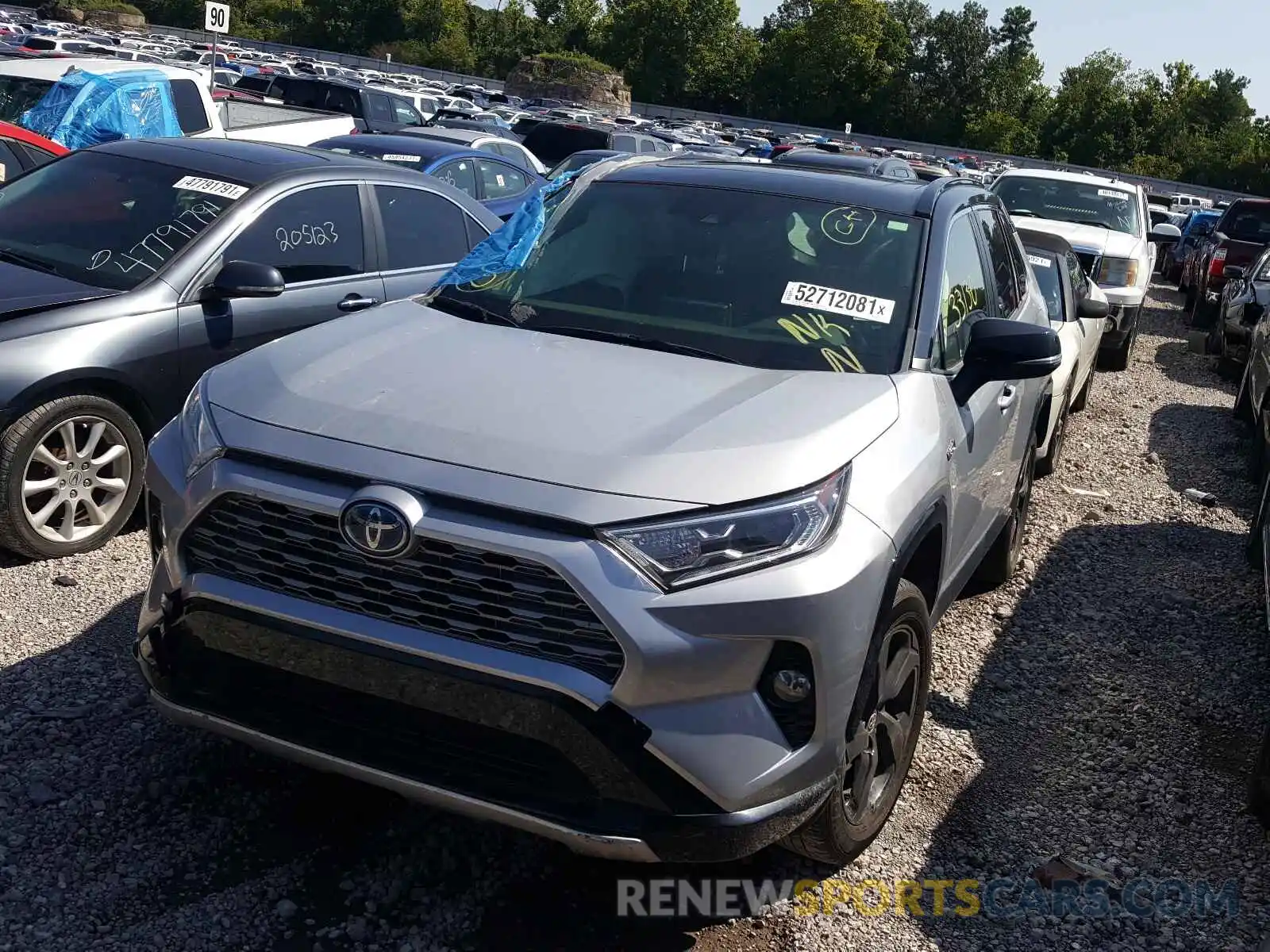 2 Photograph of a damaged car JTMEWRFV8LJ046119 TOYOTA RAV4 2020