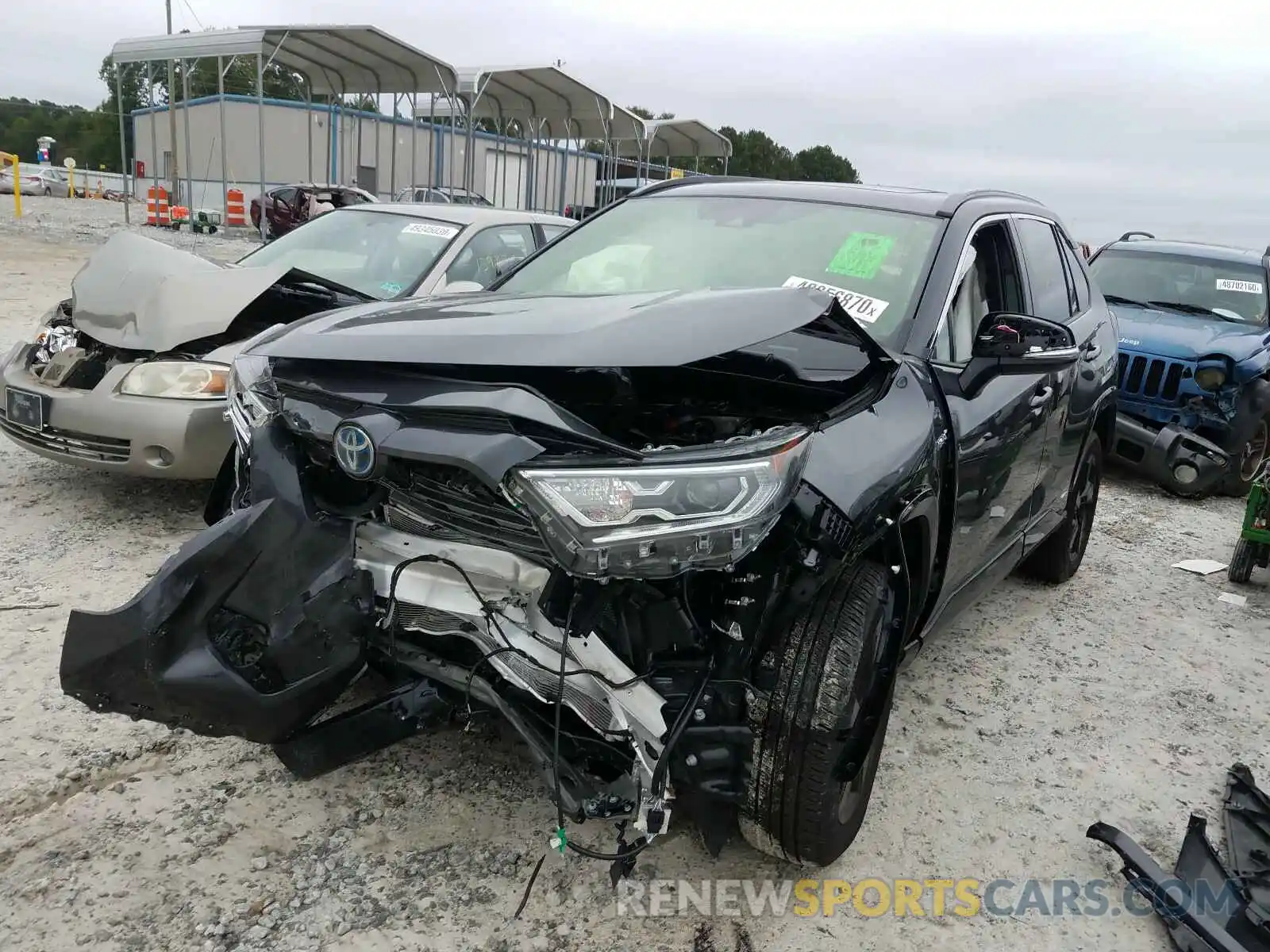 2 Photograph of a damaged car JTMEWRFV8LJ047853 TOYOTA RAV4 2020