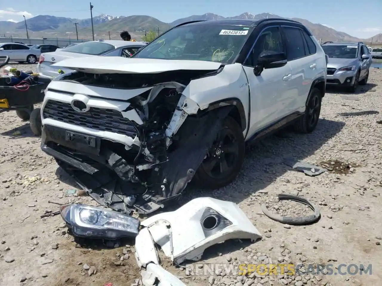 2 Photograph of a damaged car JTMEWRFV9LD533862 TOYOTA RAV4 2020