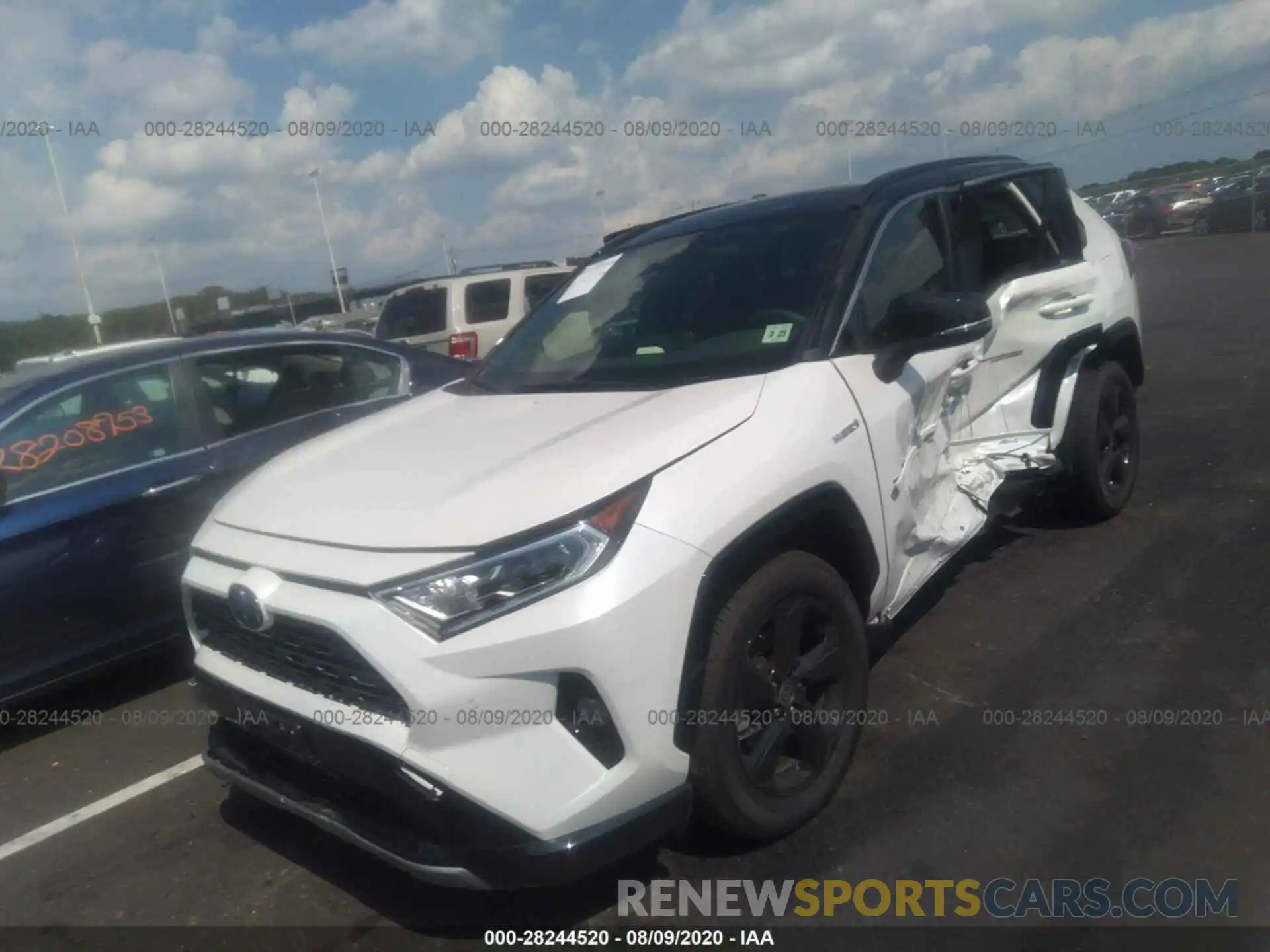 2 Photograph of a damaged car JTMEWRFV9LD534932 TOYOTA RAV4 2020