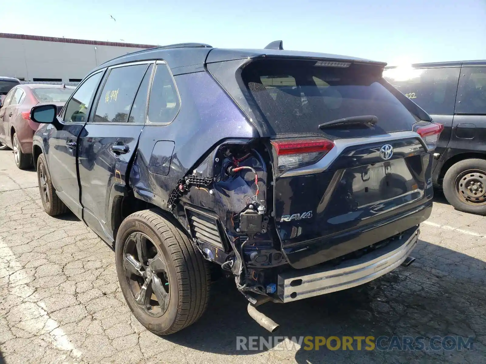 3 Photograph of a damaged car JTMEWRFV9LD540939 TOYOTA RAV4 2020