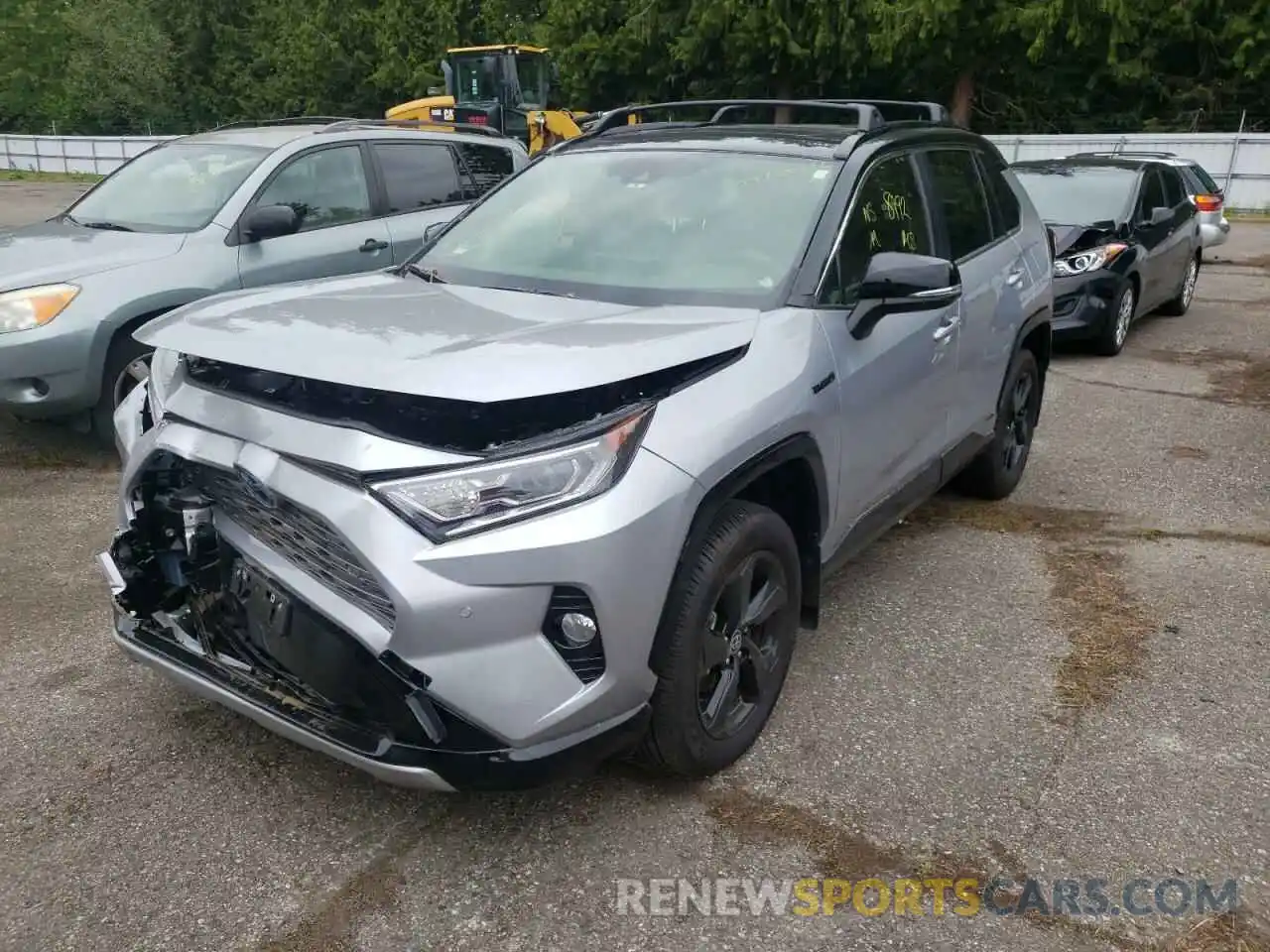 2 Photograph of a damaged car JTMEWRFV9LD544697 TOYOTA RAV4 2020