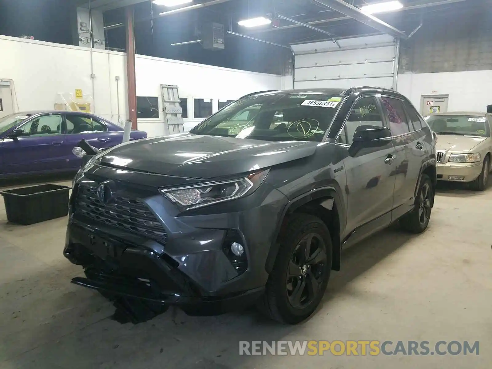 2 Photograph of a damaged car JTMEWRFV9LD549141 TOYOTA RAV4 2020