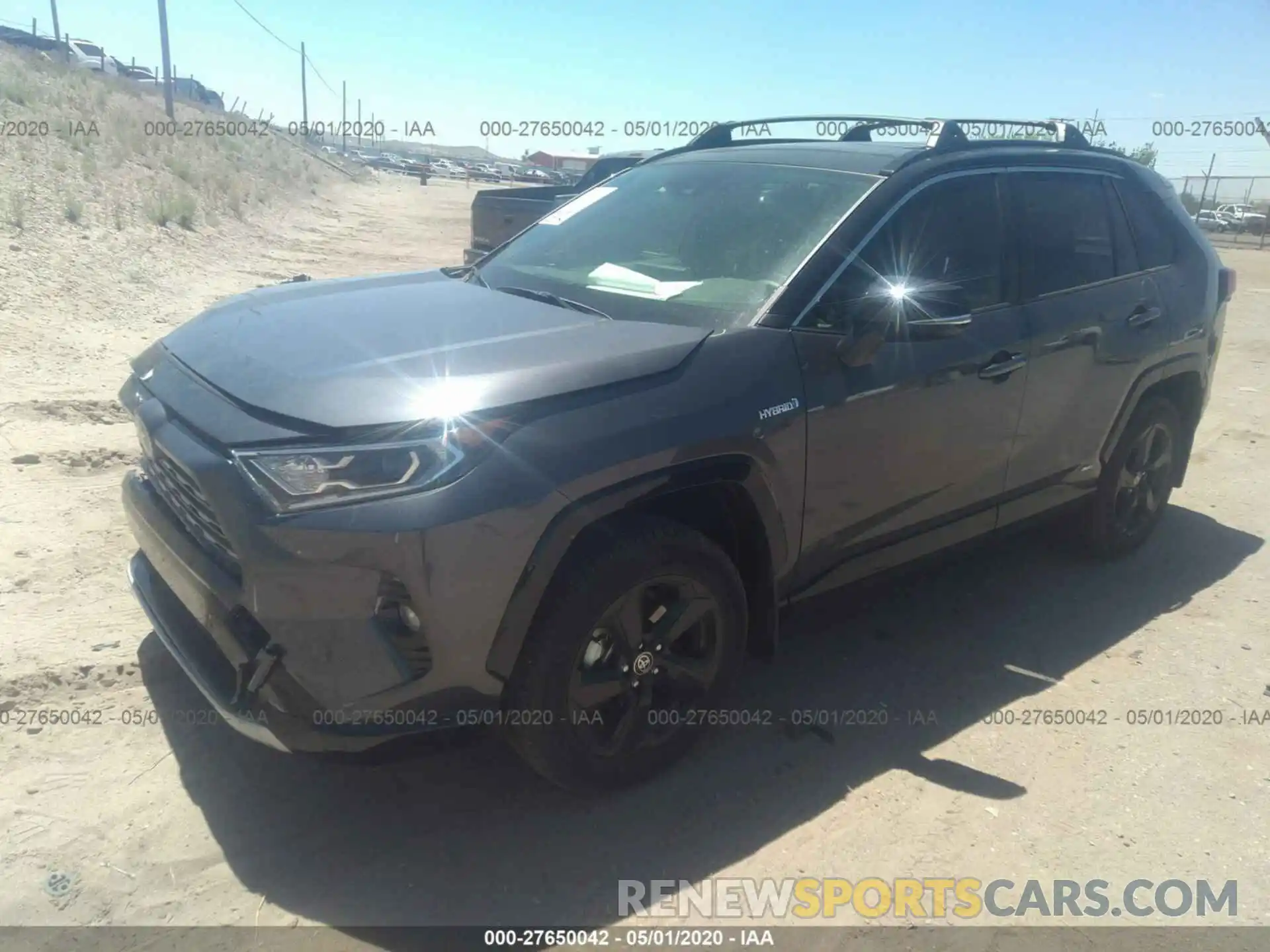 2 Photograph of a damaged car JTMEWRFV9LJ034772 TOYOTA RAV4 2020