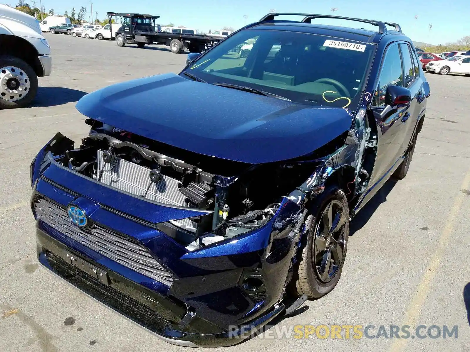 2 Photograph of a damaged car JTMEWRFV9LJ035839 TOYOTA RAV4 2020