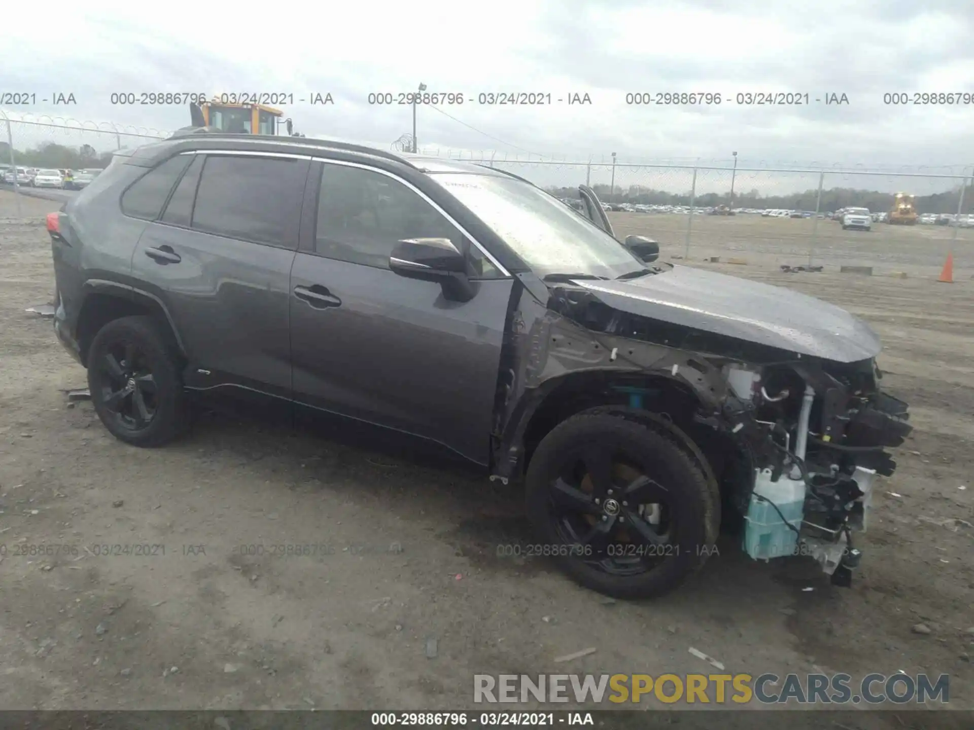 1 Photograph of a damaged car JTMEWRFVXLD531683 TOYOTA RAV4 2020