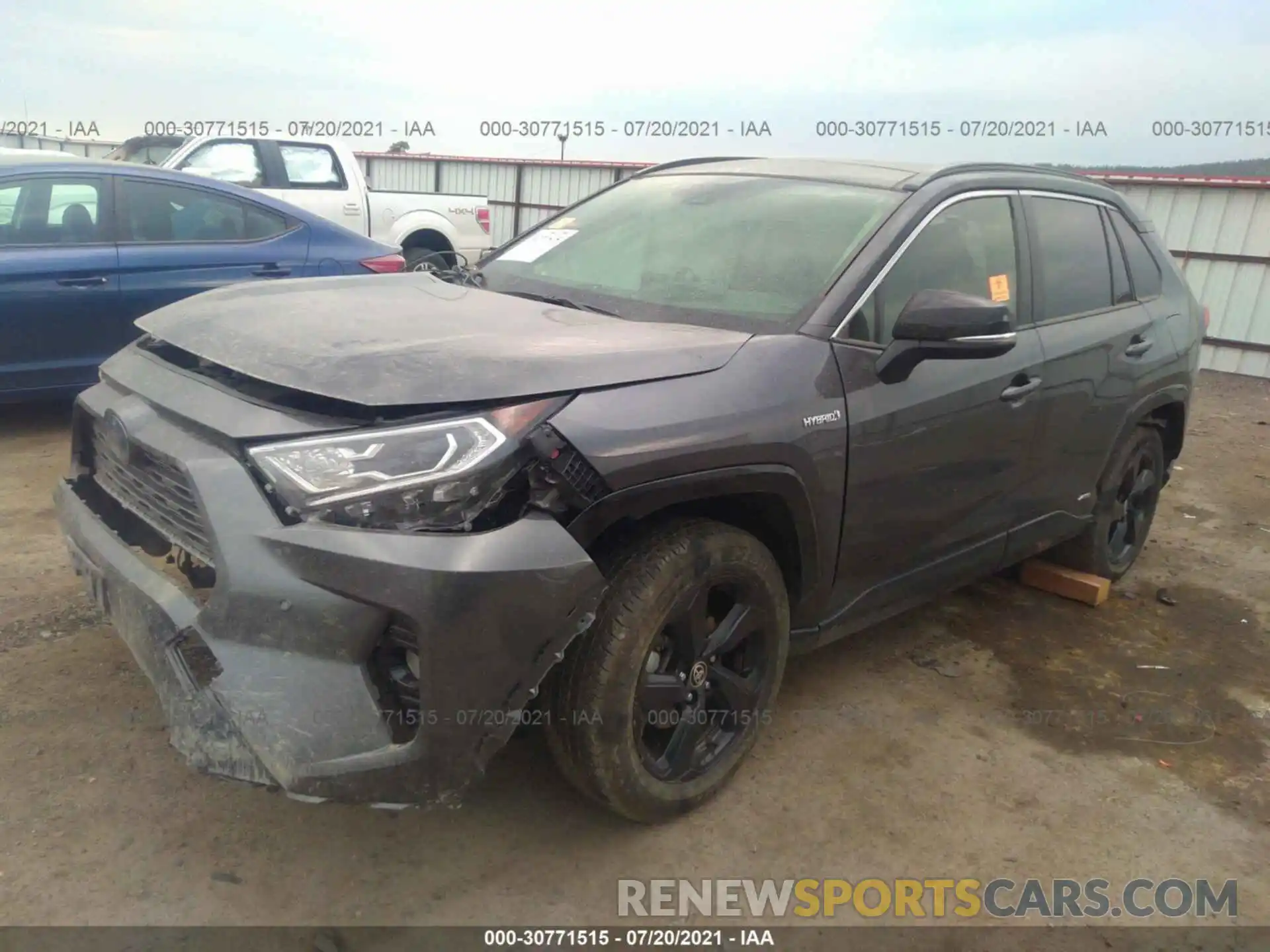 2 Photograph of a damaged car JTMEWRFVXLD545311 TOYOTA RAV4 2020