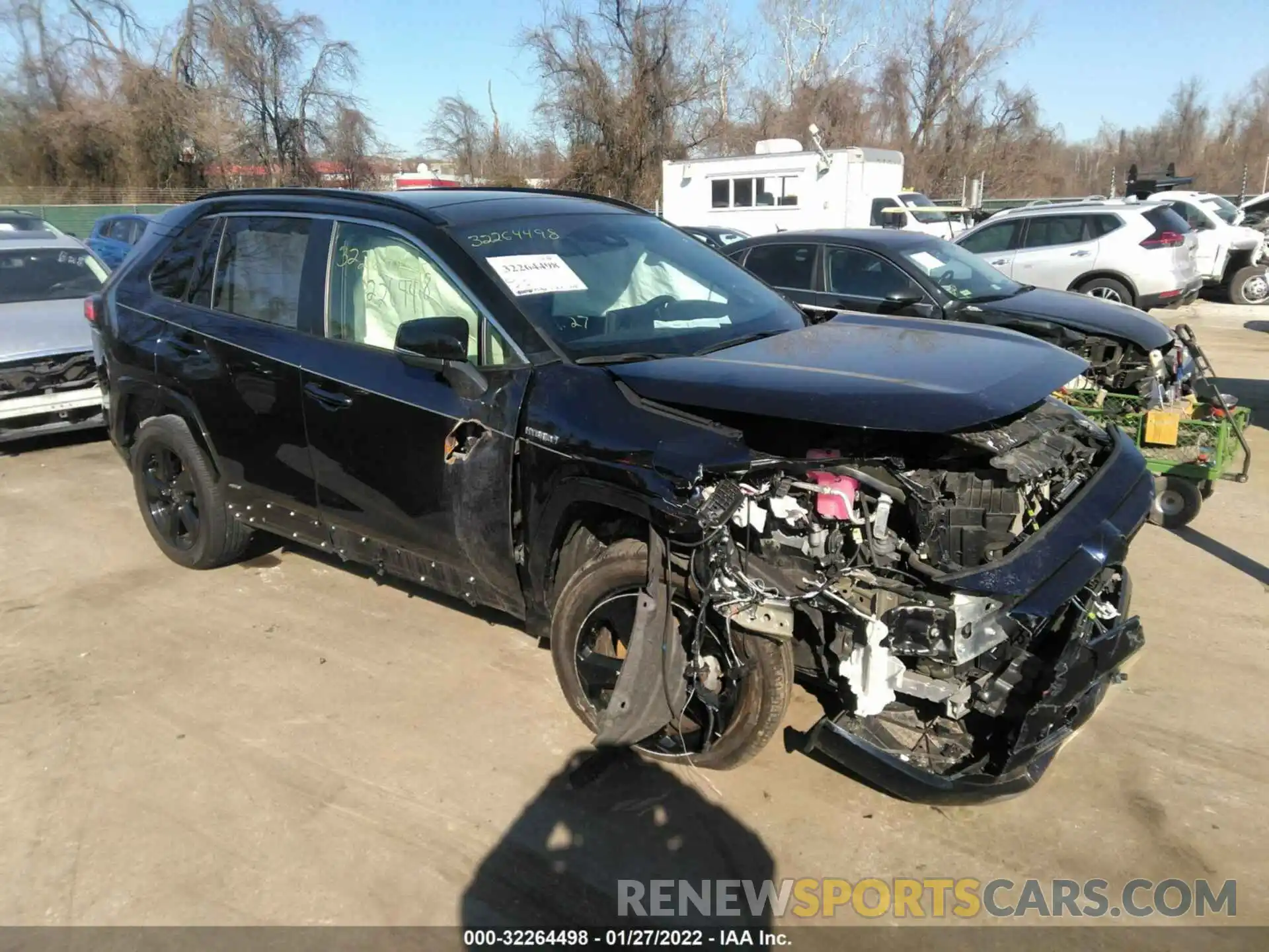 1 Photograph of a damaged car JTMEWRFVXLD549813 TOYOTA RAV4 2020