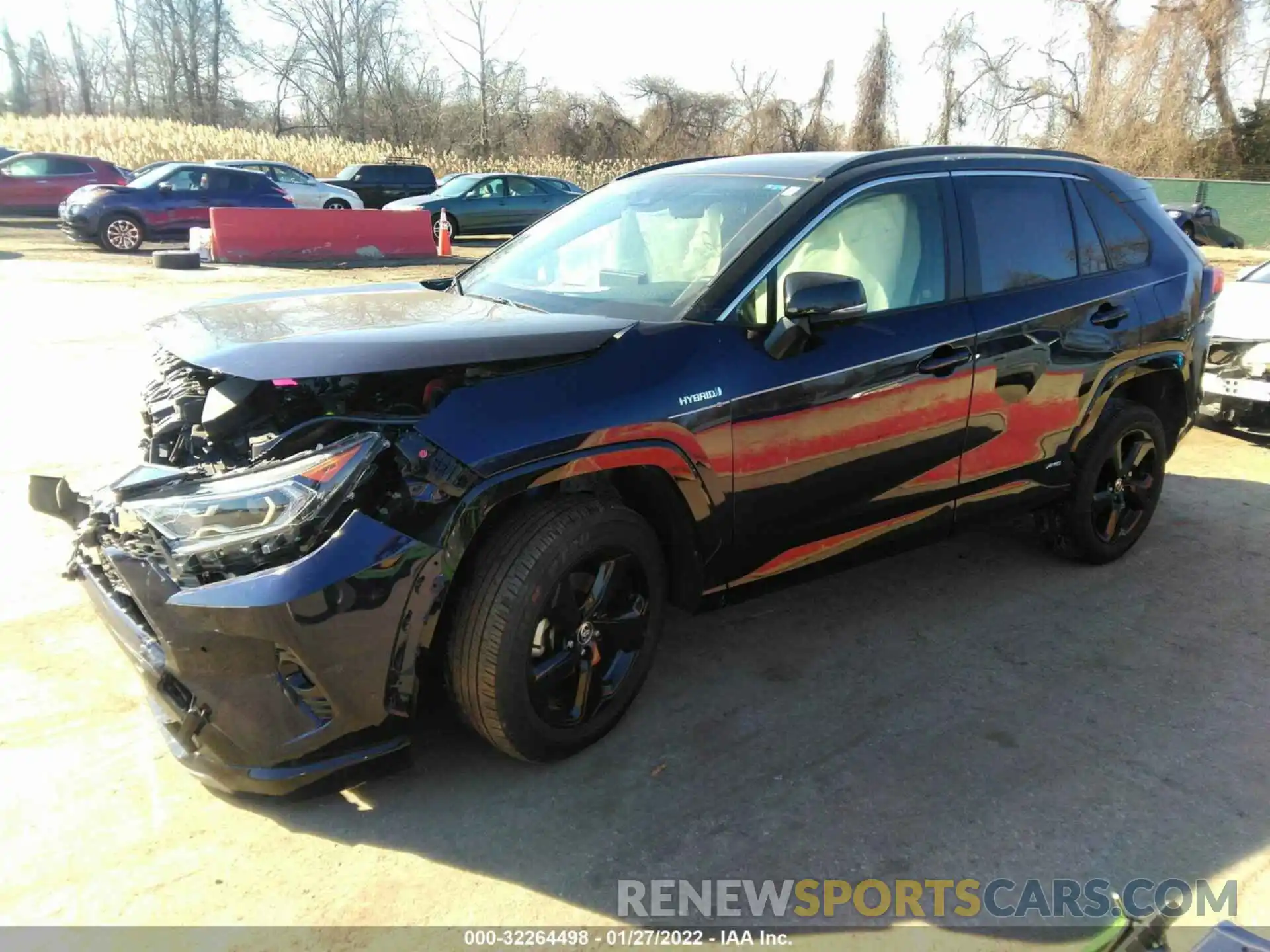 2 Photograph of a damaged car JTMEWRFVXLD549813 TOYOTA RAV4 2020