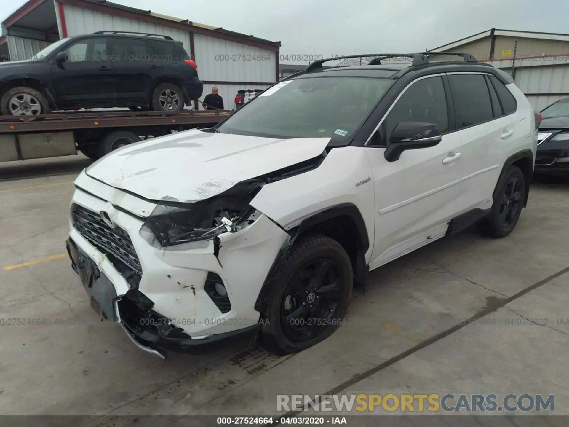 2 Photograph of a damaged car JTMEWRFVXLJ031623 TOYOTA RAV4 2020