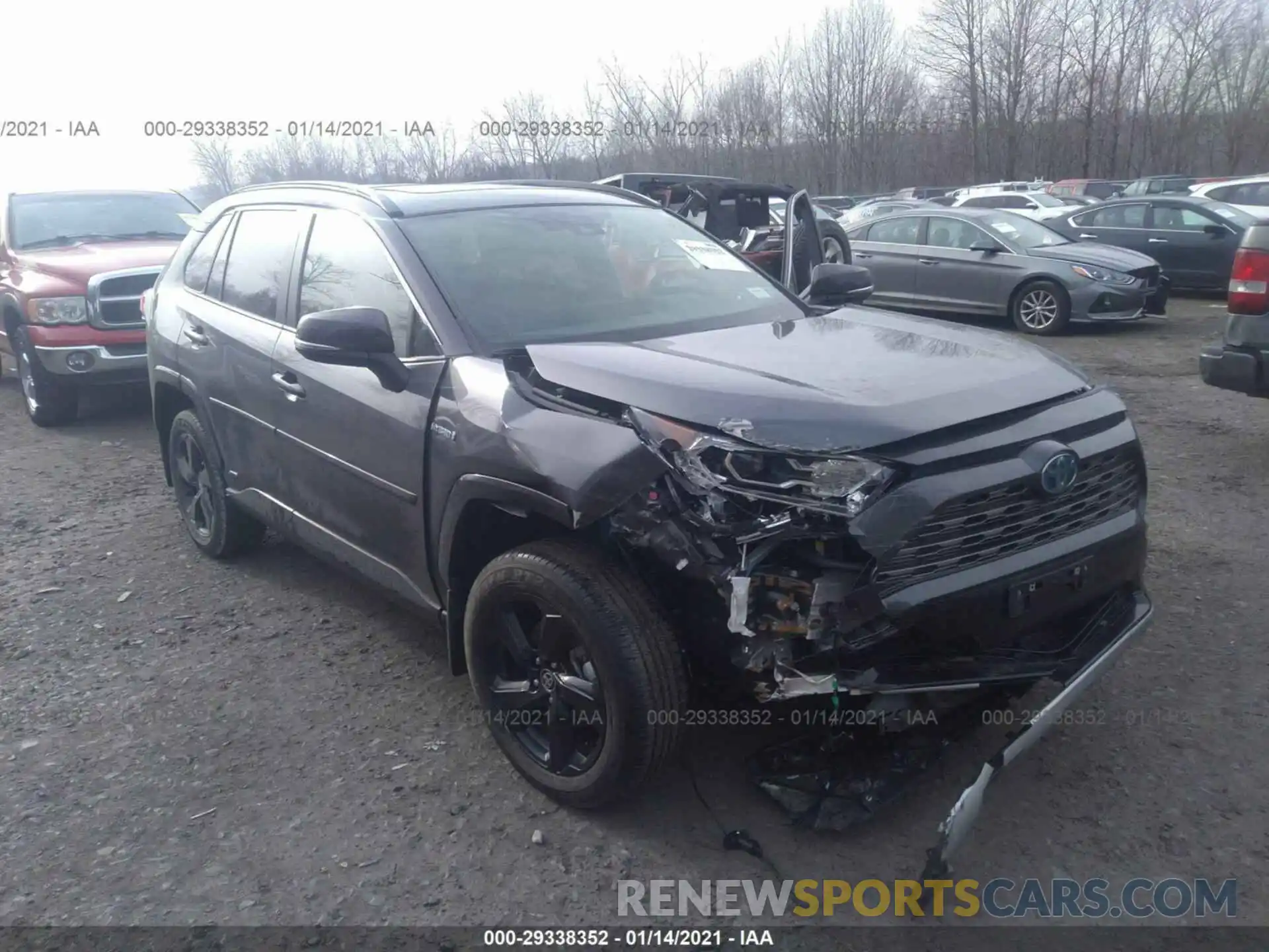 1 Photograph of a damaged car JTMEWRFVXLJ035929 TOYOTA RAV4 2020