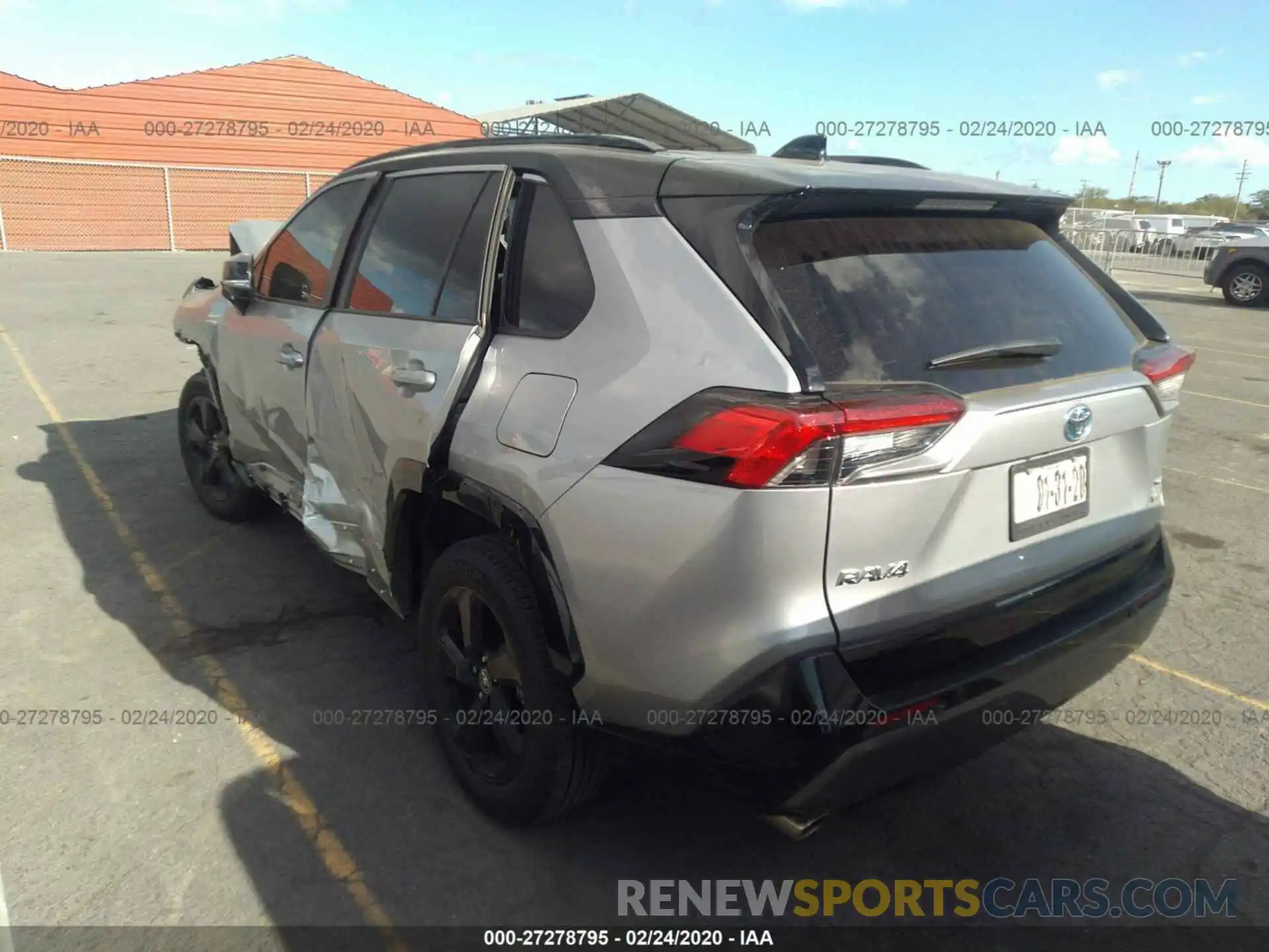 3 Photograph of a damaged car JTMEWRFVXLJ036434 TOYOTA RAV4 2020