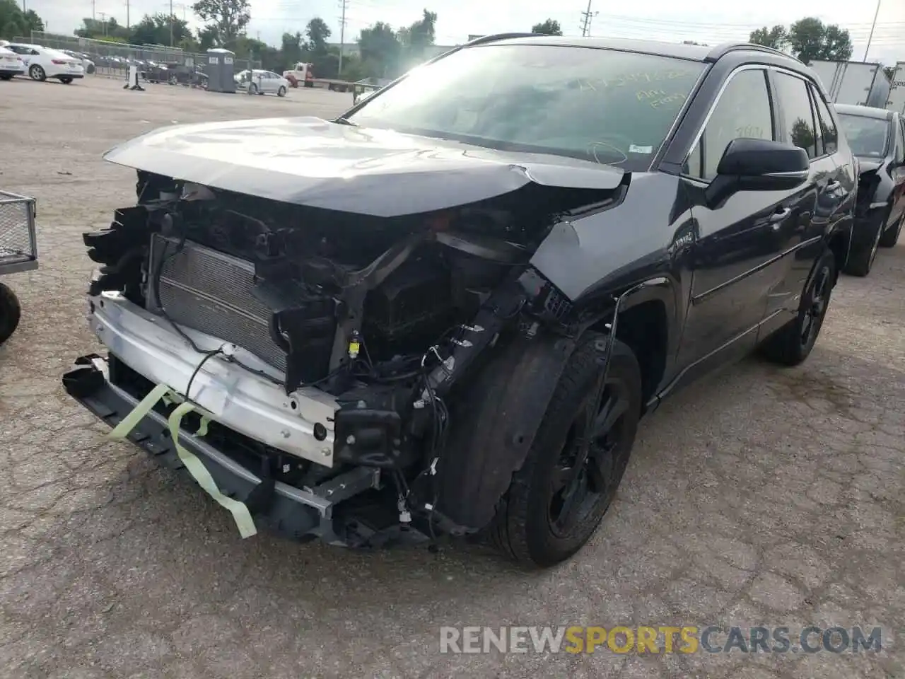 2 Photograph of a damaged car JTMEWRFVXLJ038992 TOYOTA RAV4 2020