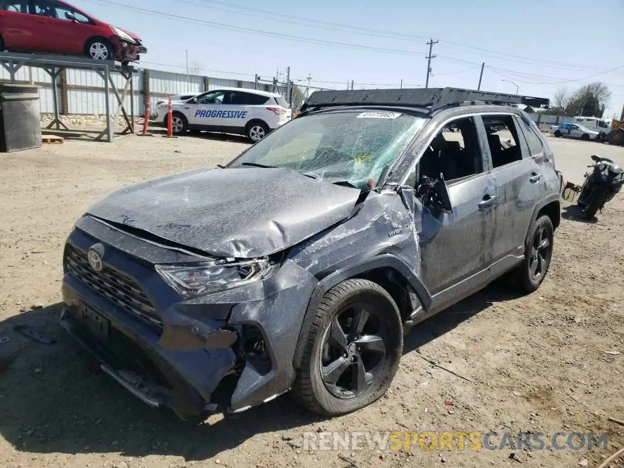 2 Photograph of a damaged car JTMEWRFVXLJ040628 TOYOTA RAV4 2020