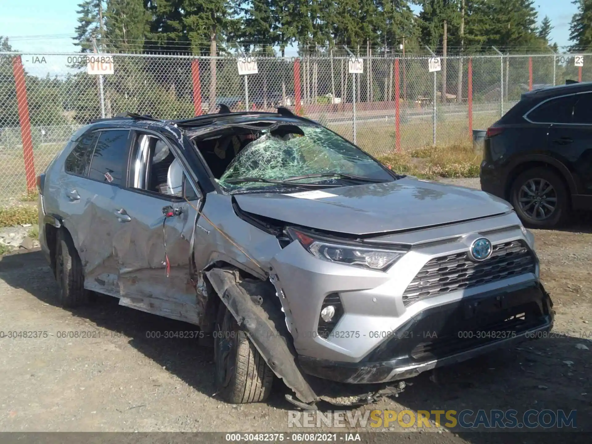 6 Photograph of a damaged car JTMEWRFVXLJ044355 TOYOTA RAV4 2020