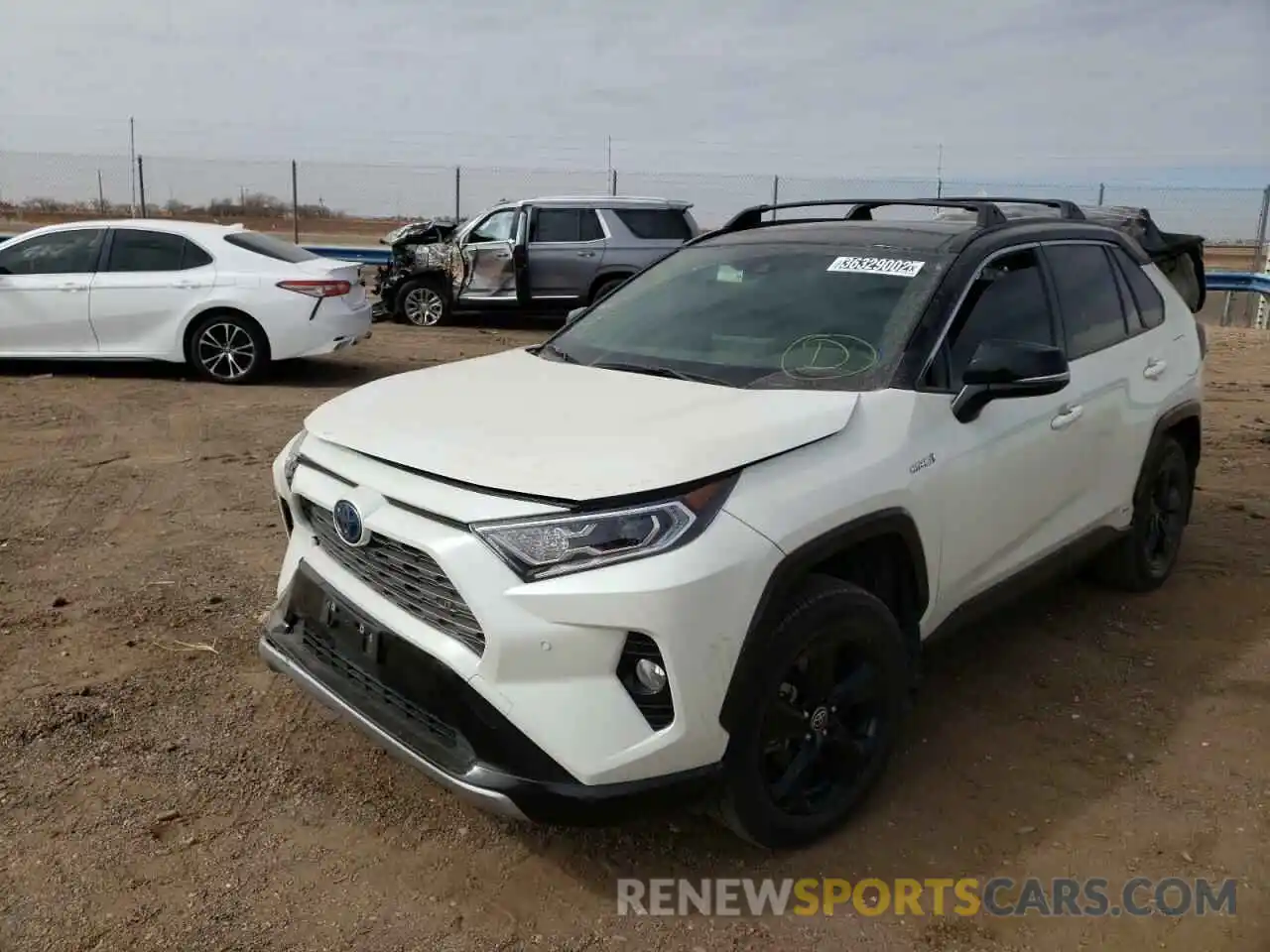 2 Photograph of a damaged car JTMEWRFVXLJ044646 TOYOTA RAV4 2020