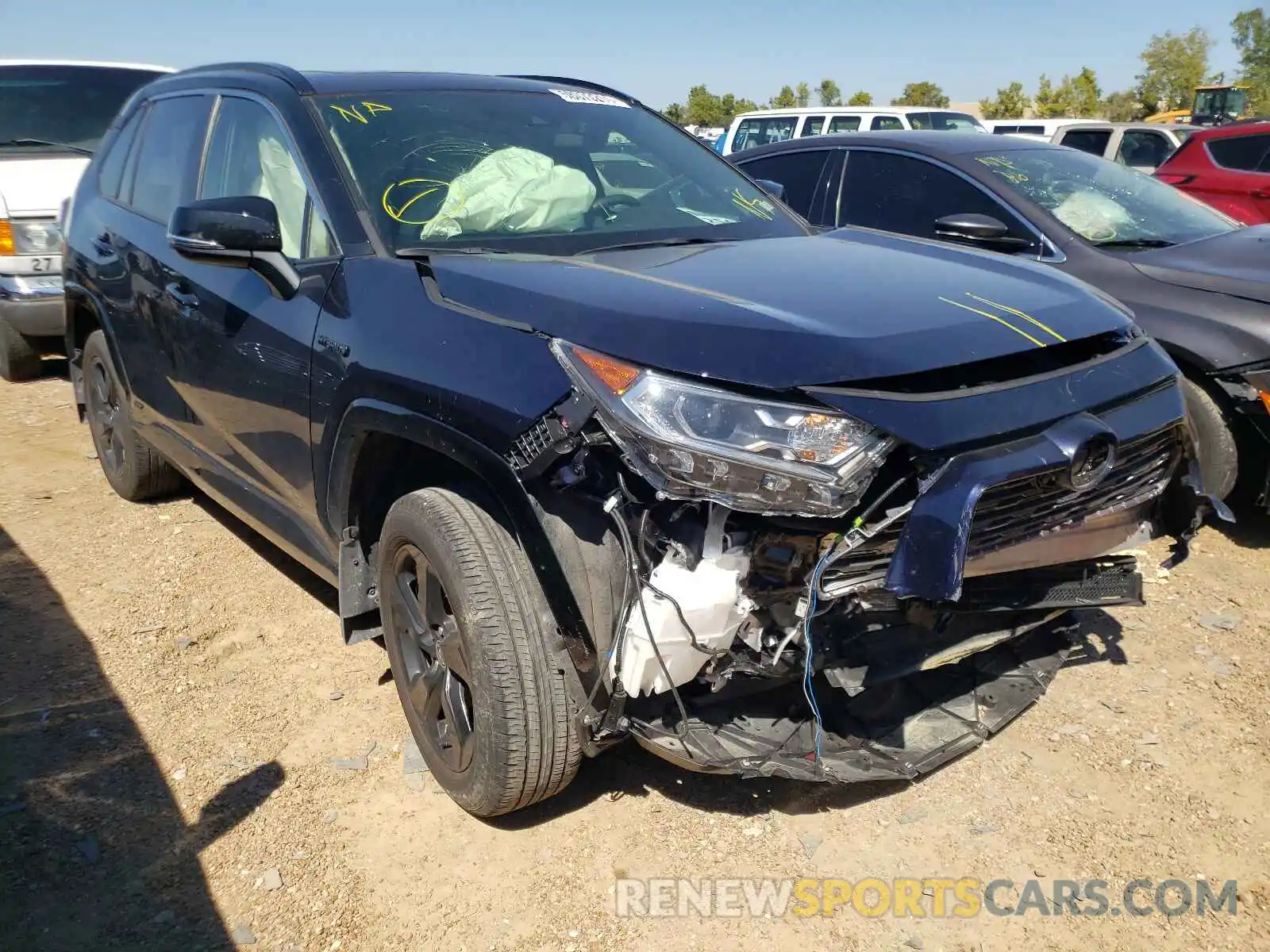 1 Photograph of a damaged car JTMEWRFVXLJ049233 TOYOTA RAV4 2020