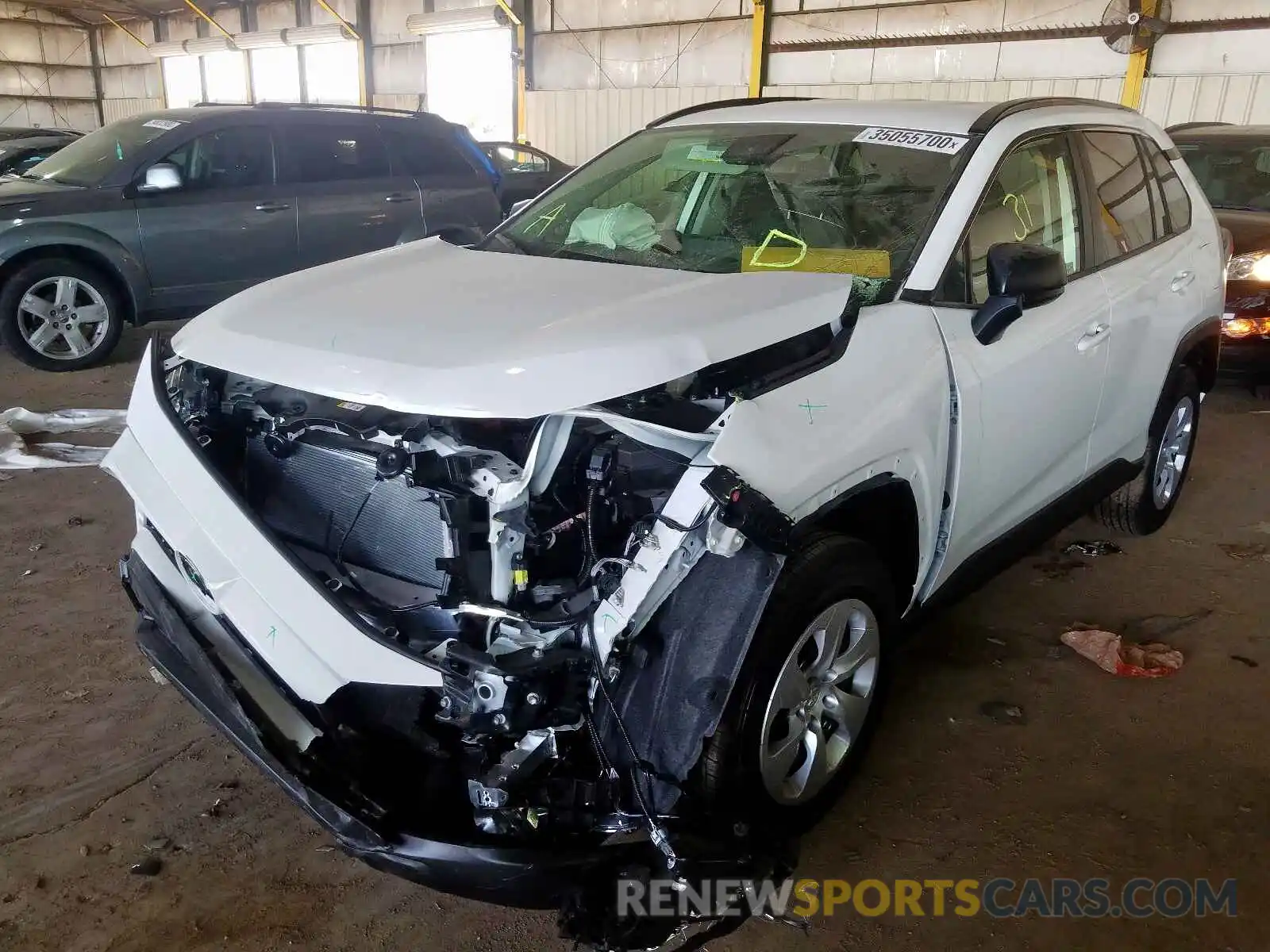 2 Photograph of a damaged car JTMF1RFV0LD054393 TOYOTA RAV4 2020